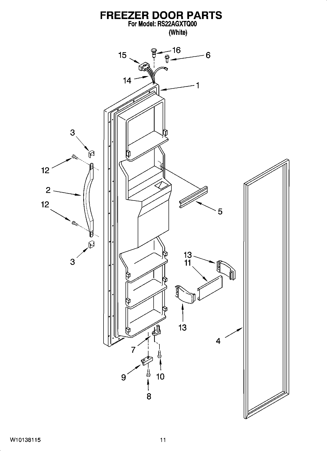07 - FREEZER DOOR PARTS