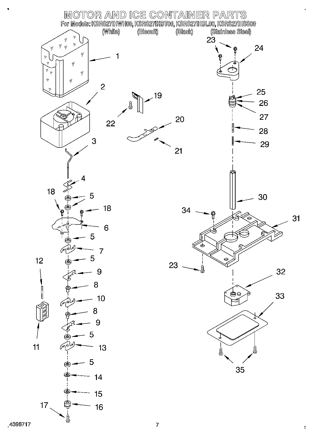 05 - MOTOR AND ICE CONTAINER