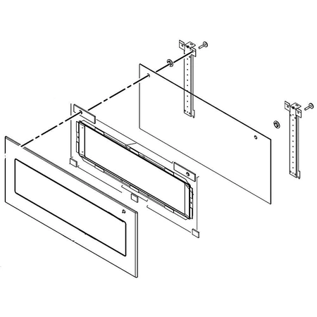 W10783076 Whirlpool Glass Door