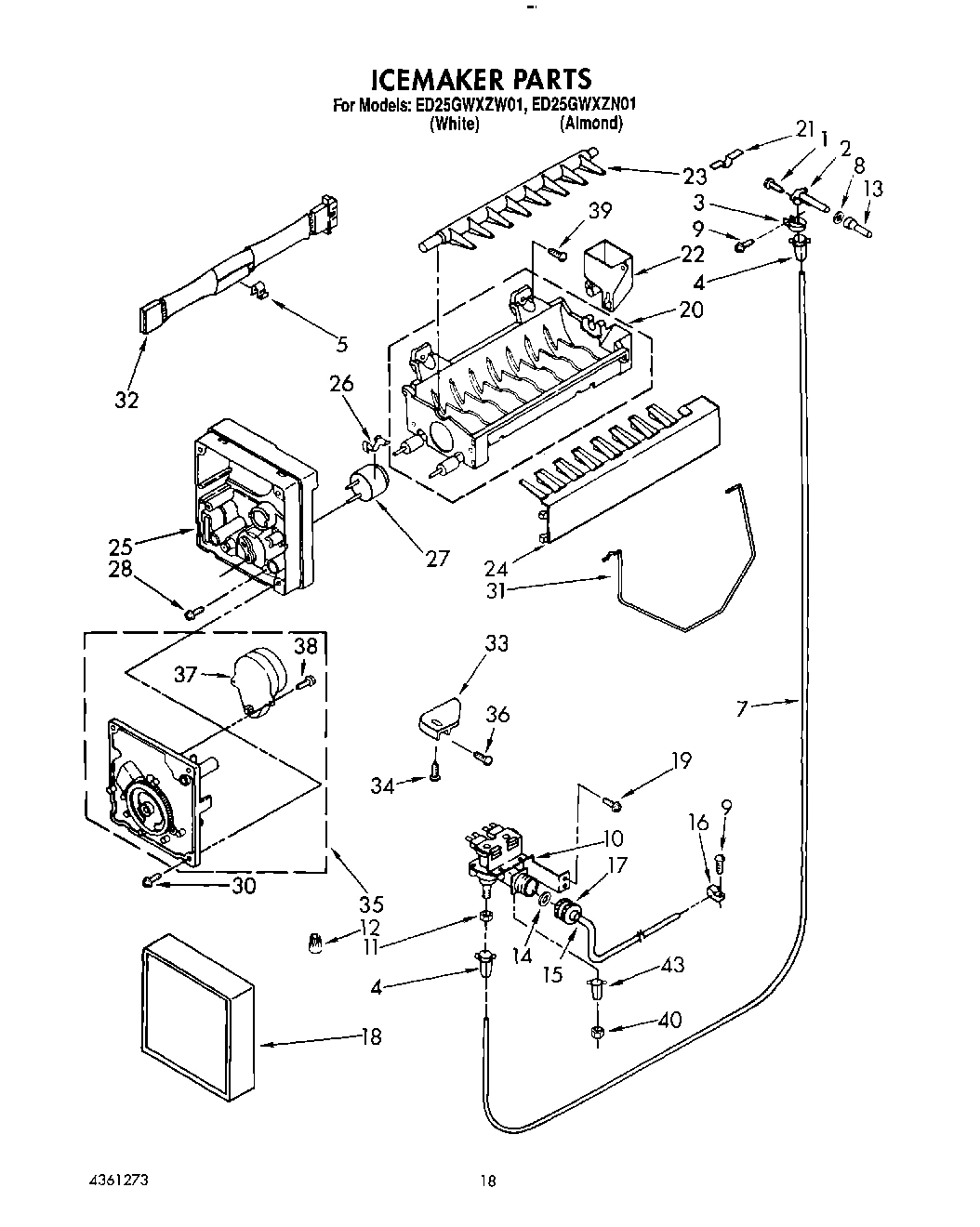 13 - ICE MAKER, LIT/OPTIONAL