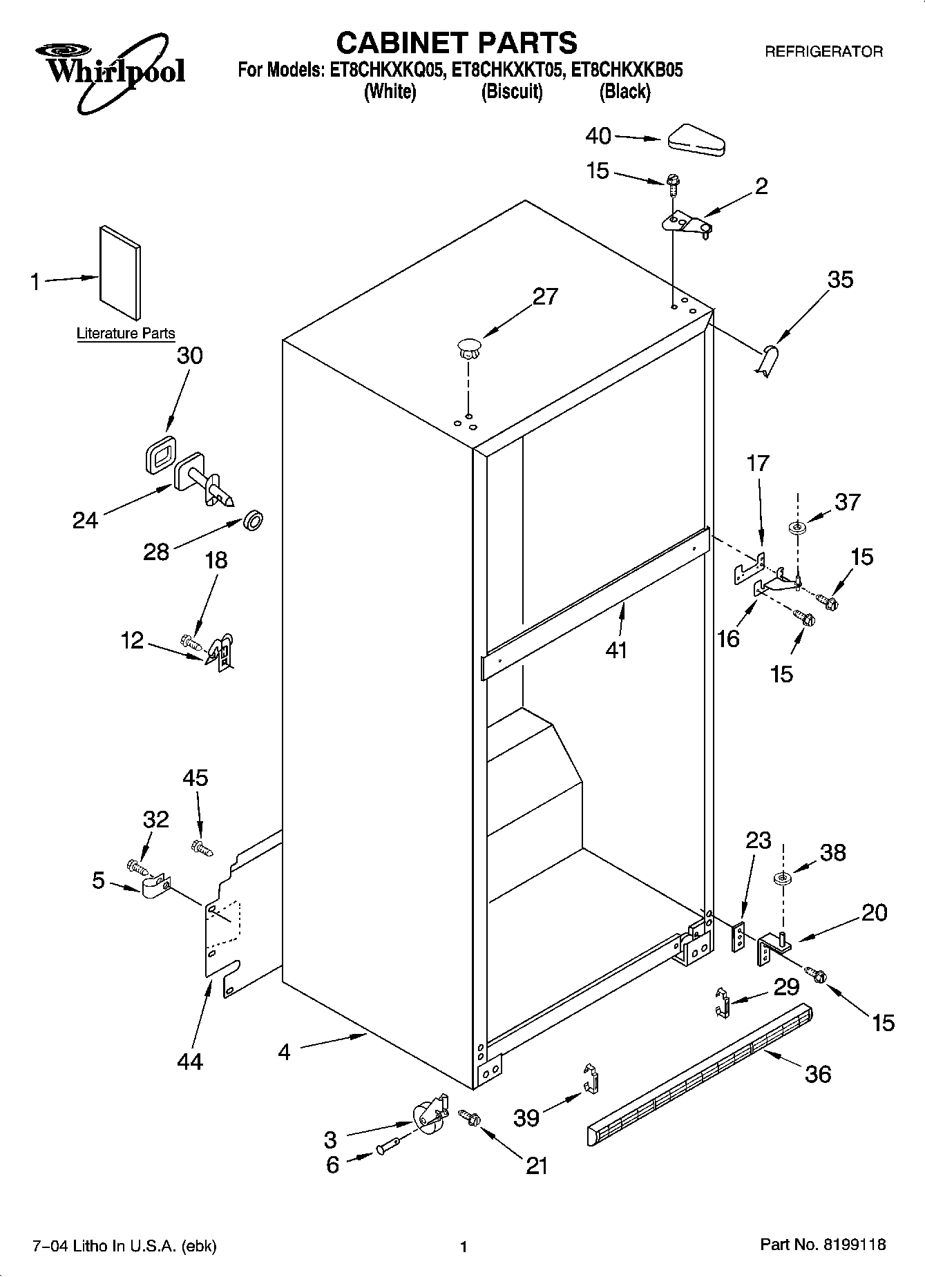01 - CABINET PARTS