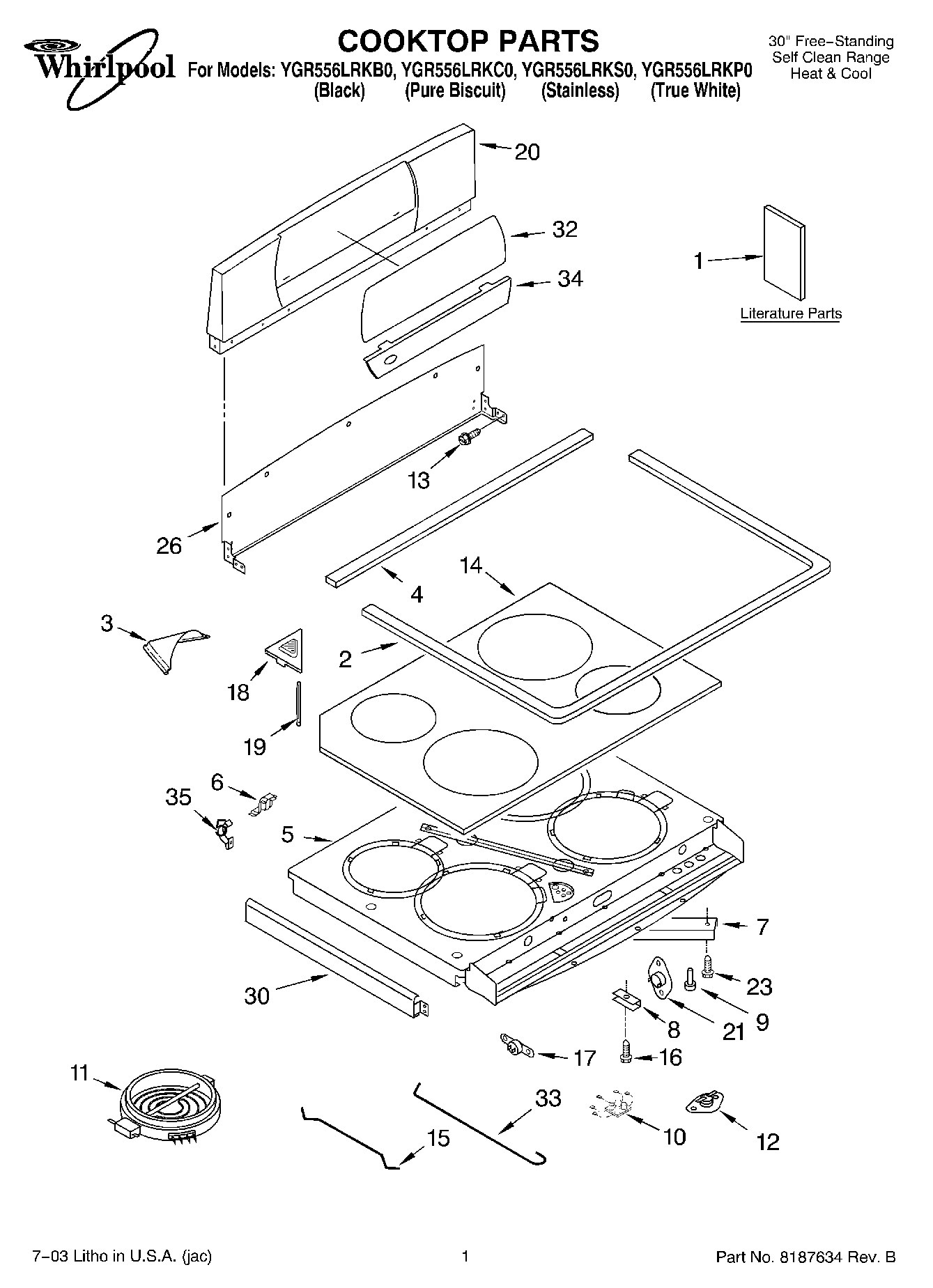 01 - COOKTOP PARTS