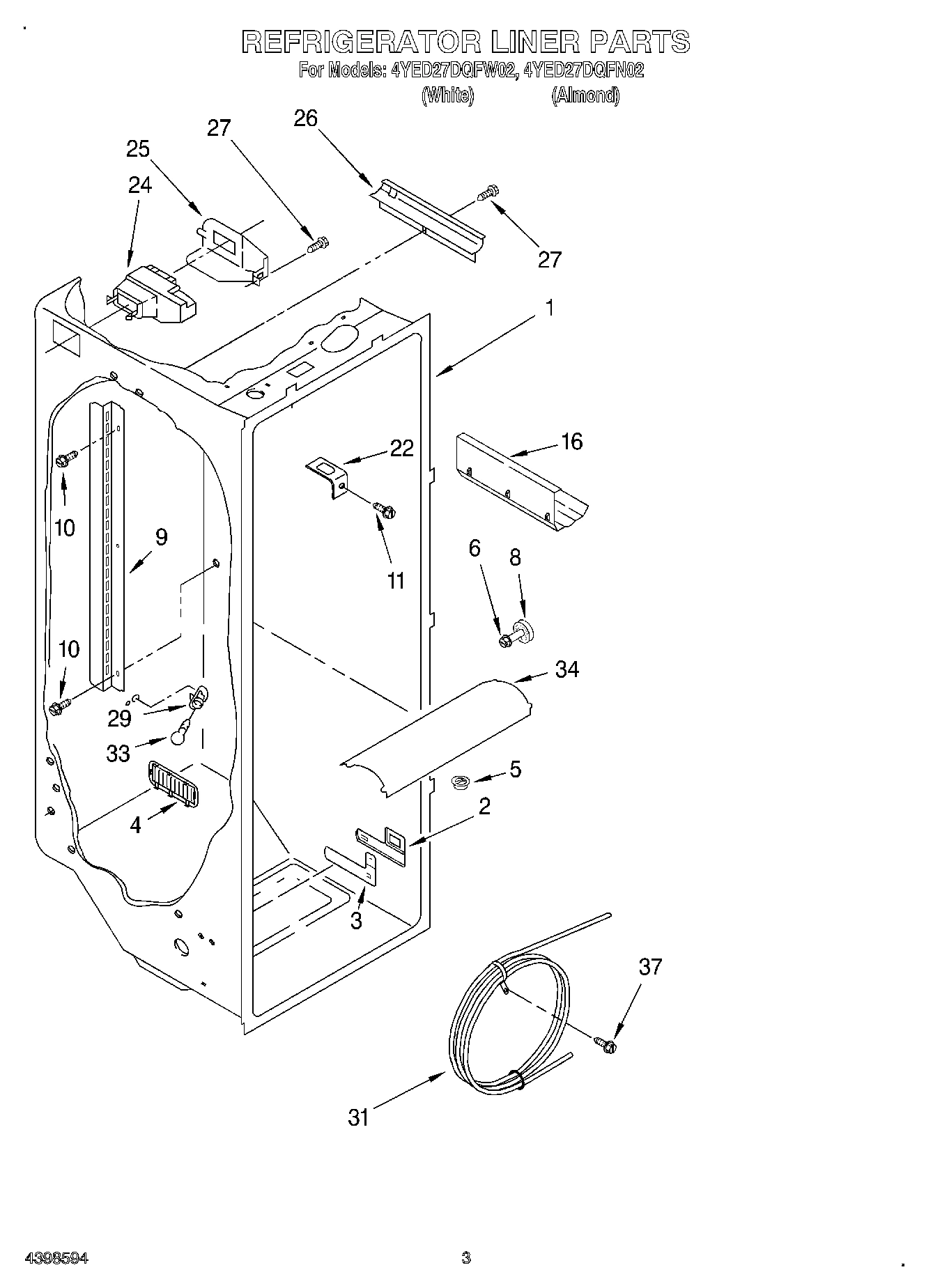 02 - REFRIGERATOR LINER