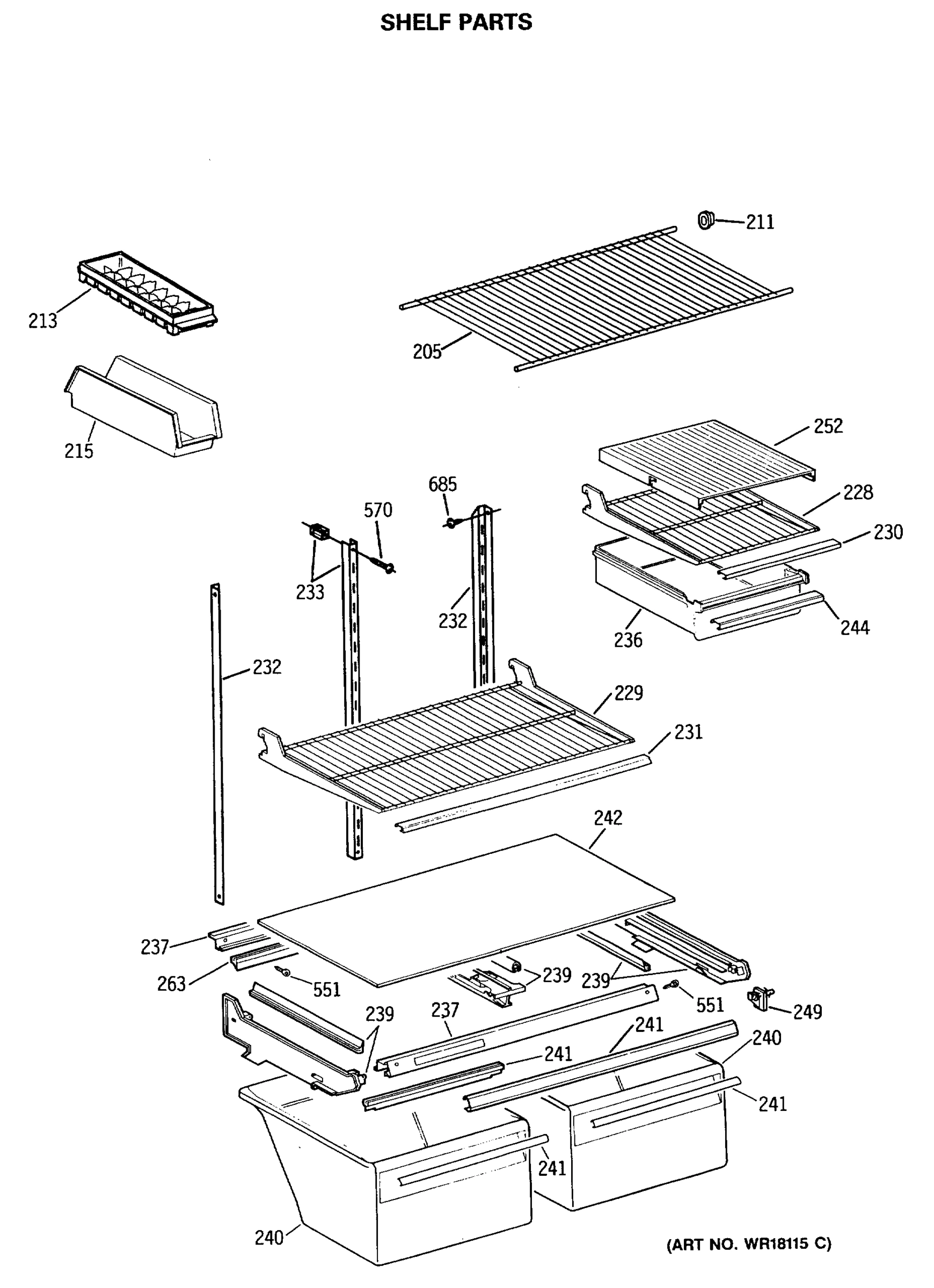 SHELF PARTS