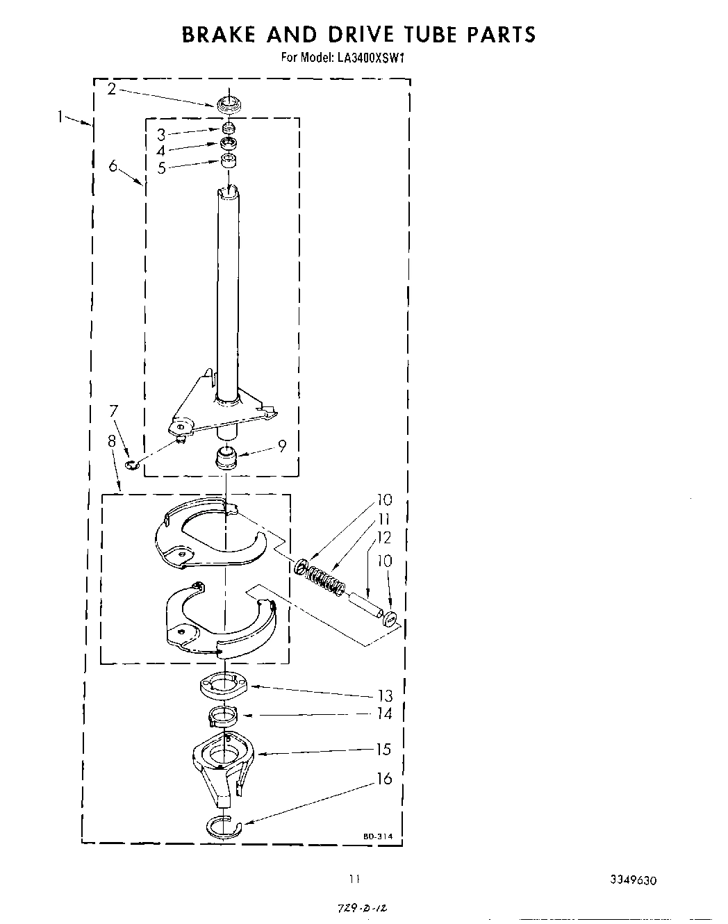 09 - BRAKE AND DRIVE TUBE