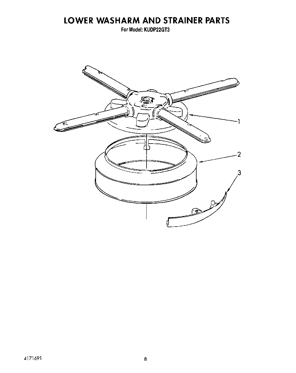 06 - LOWER WASHARM AND STRAINER
