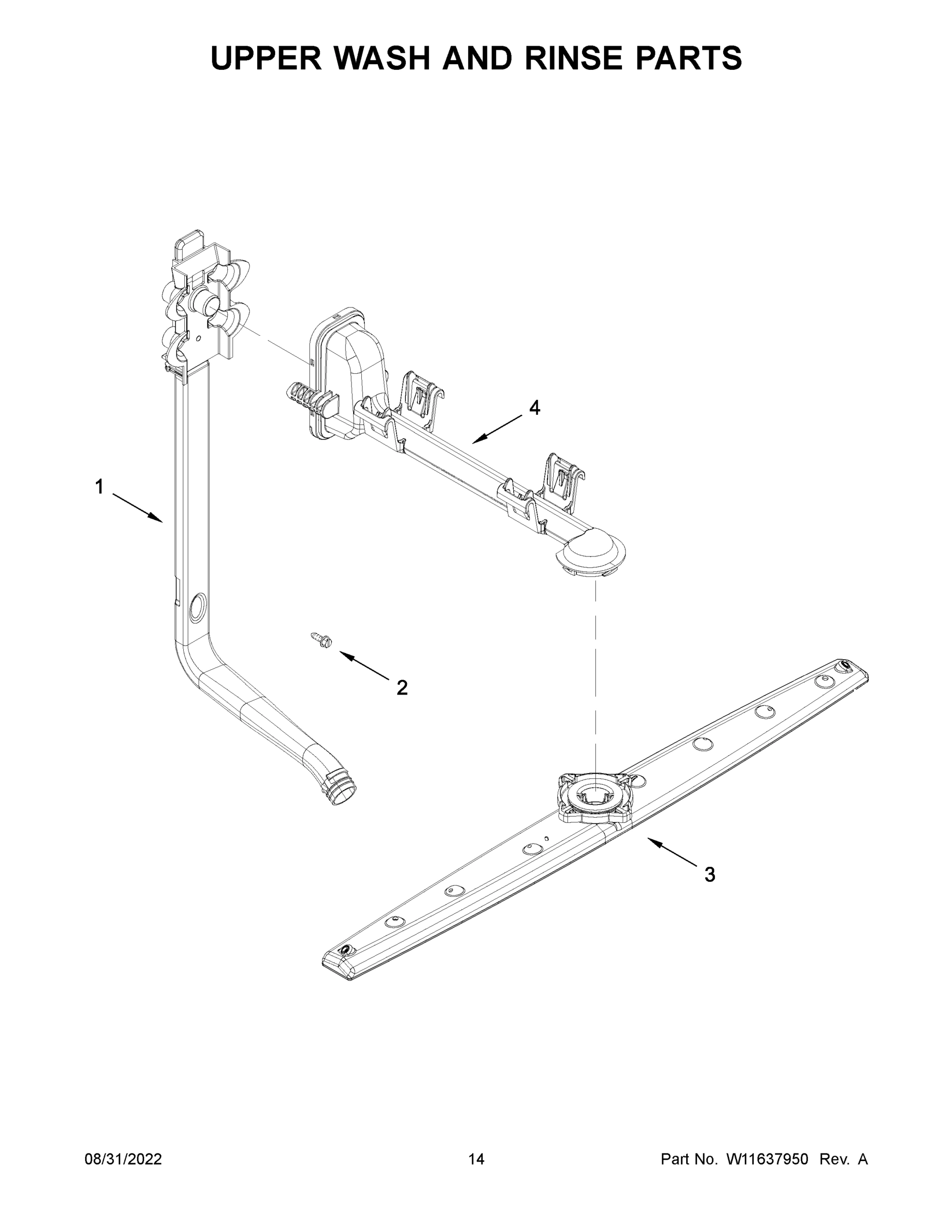 08 - UPPER WASH AND RINSE PARTS