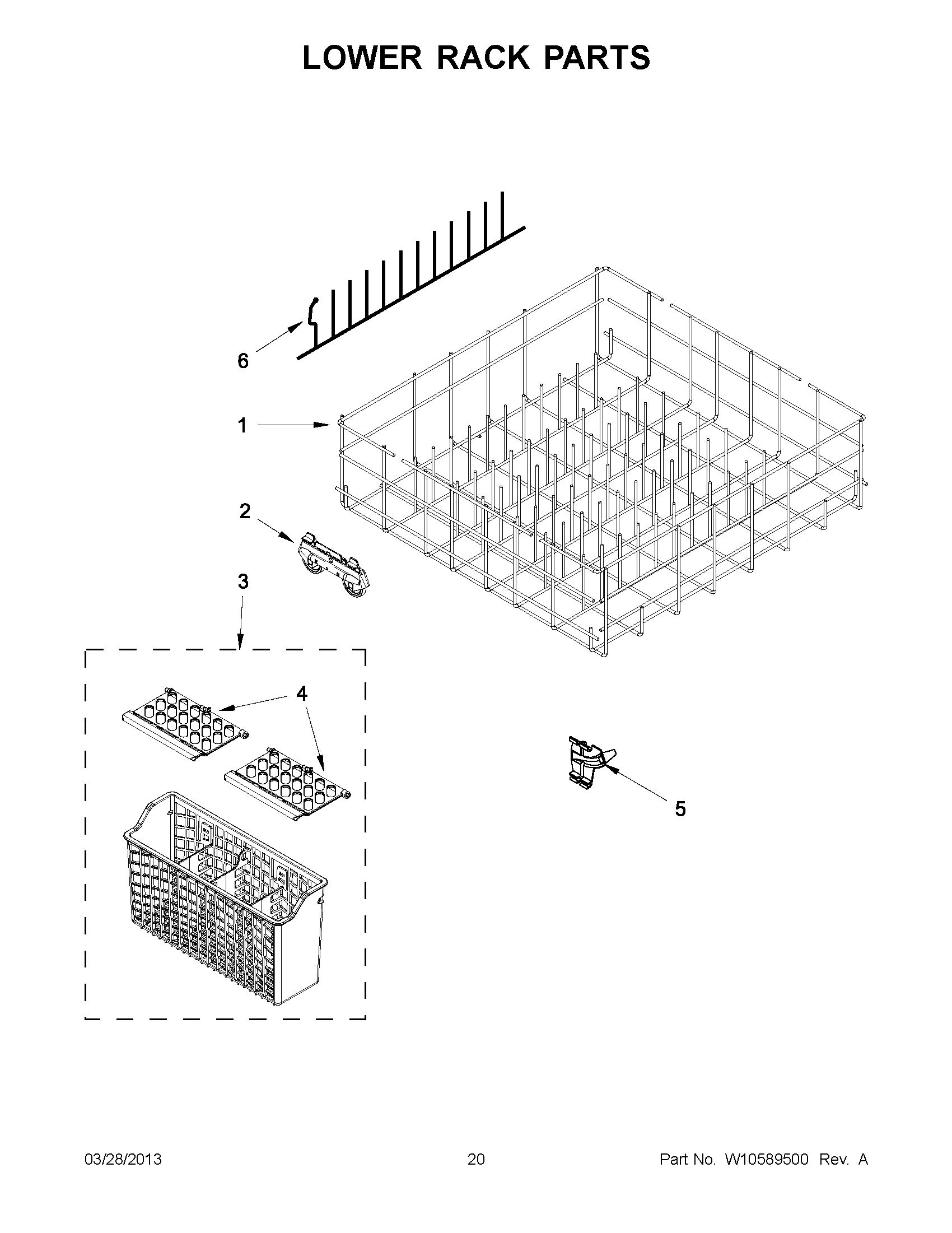 10 - LOWER RACK PARTS