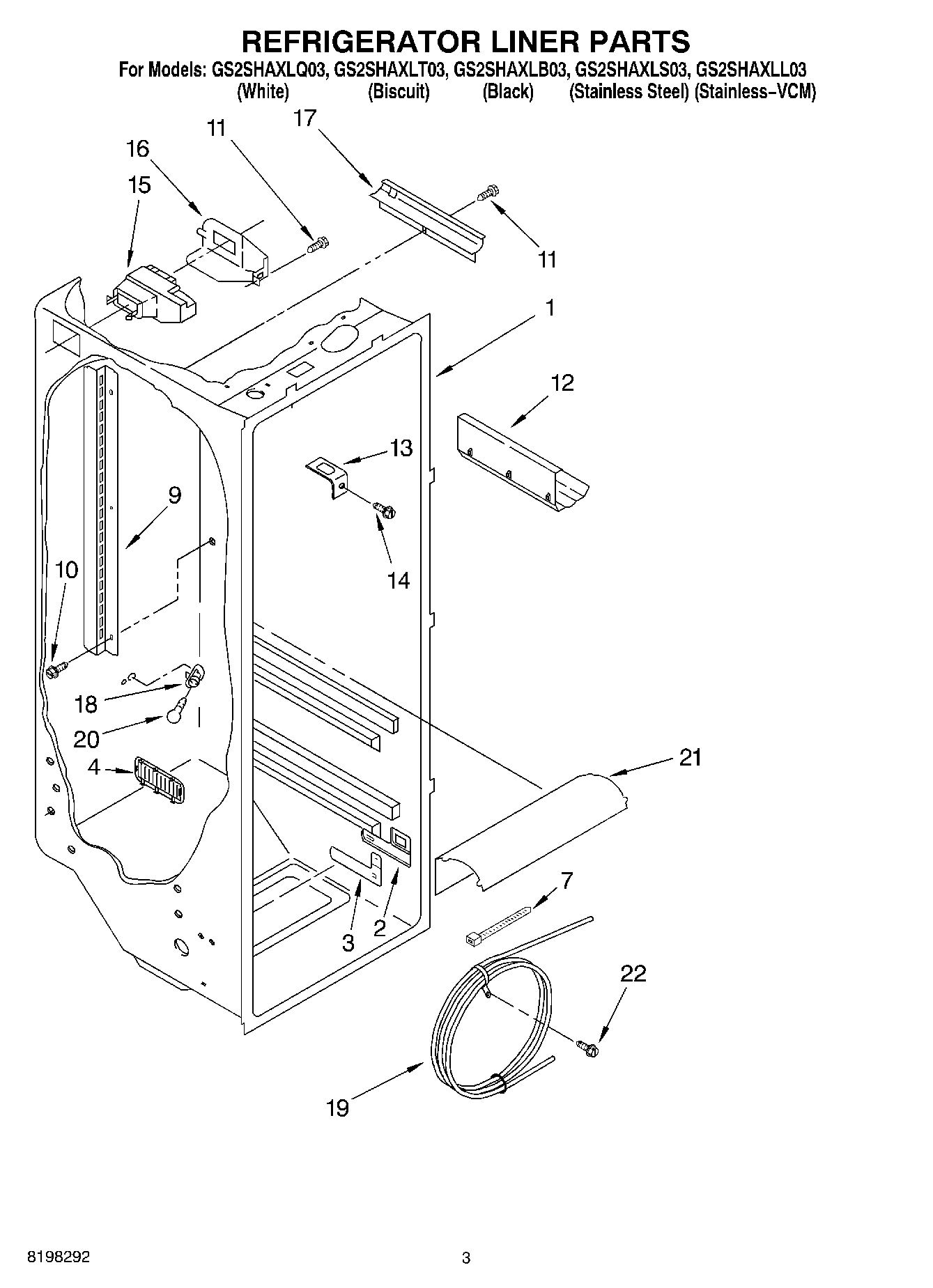 02 - REFRIGERATOR LINER