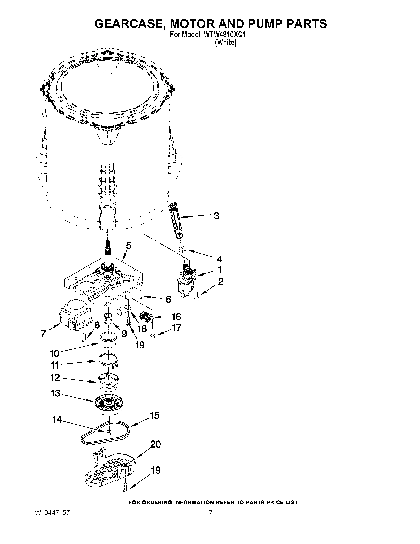 04 - GEARCASE, MOTOR AND PUMP PARTS