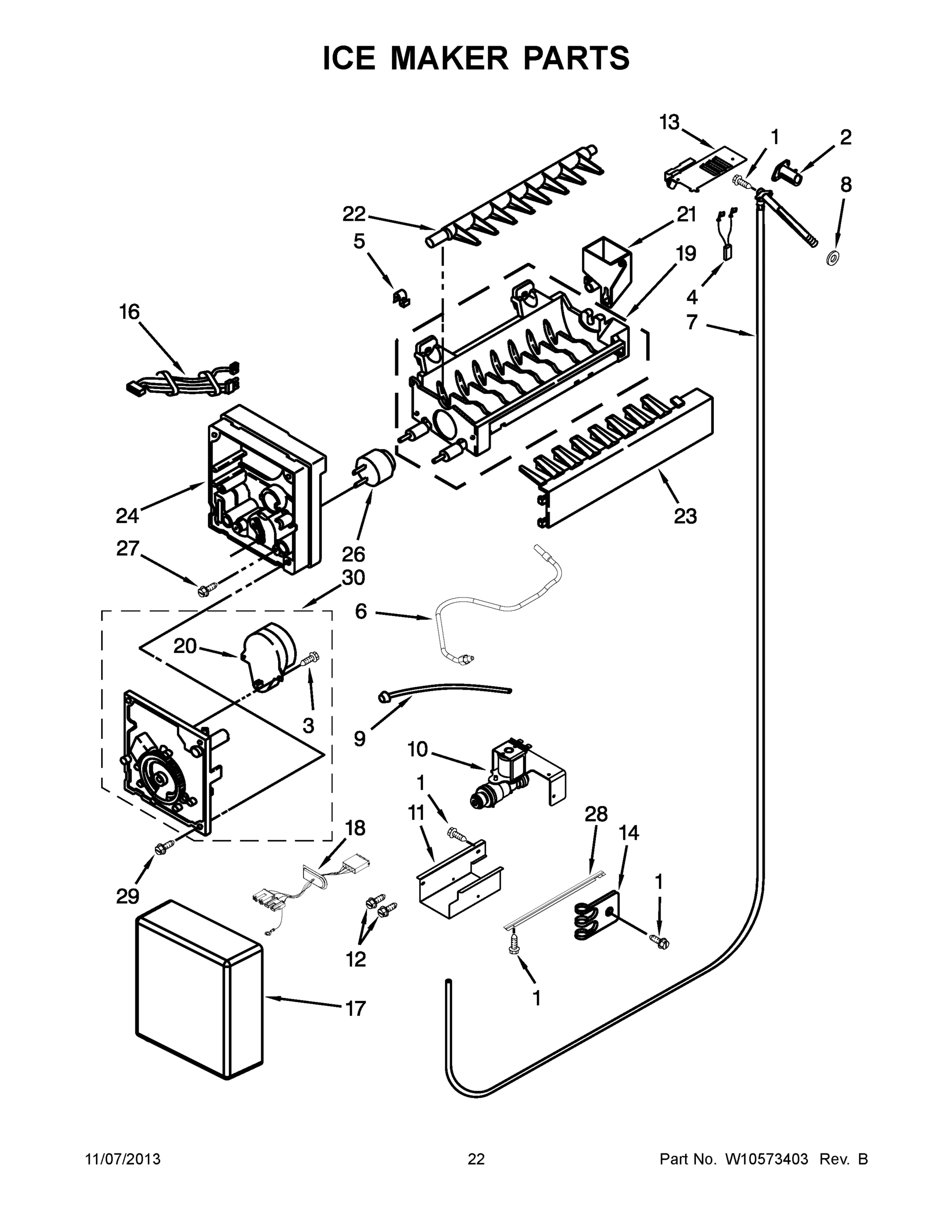 12 - ICE MAKER PARTS