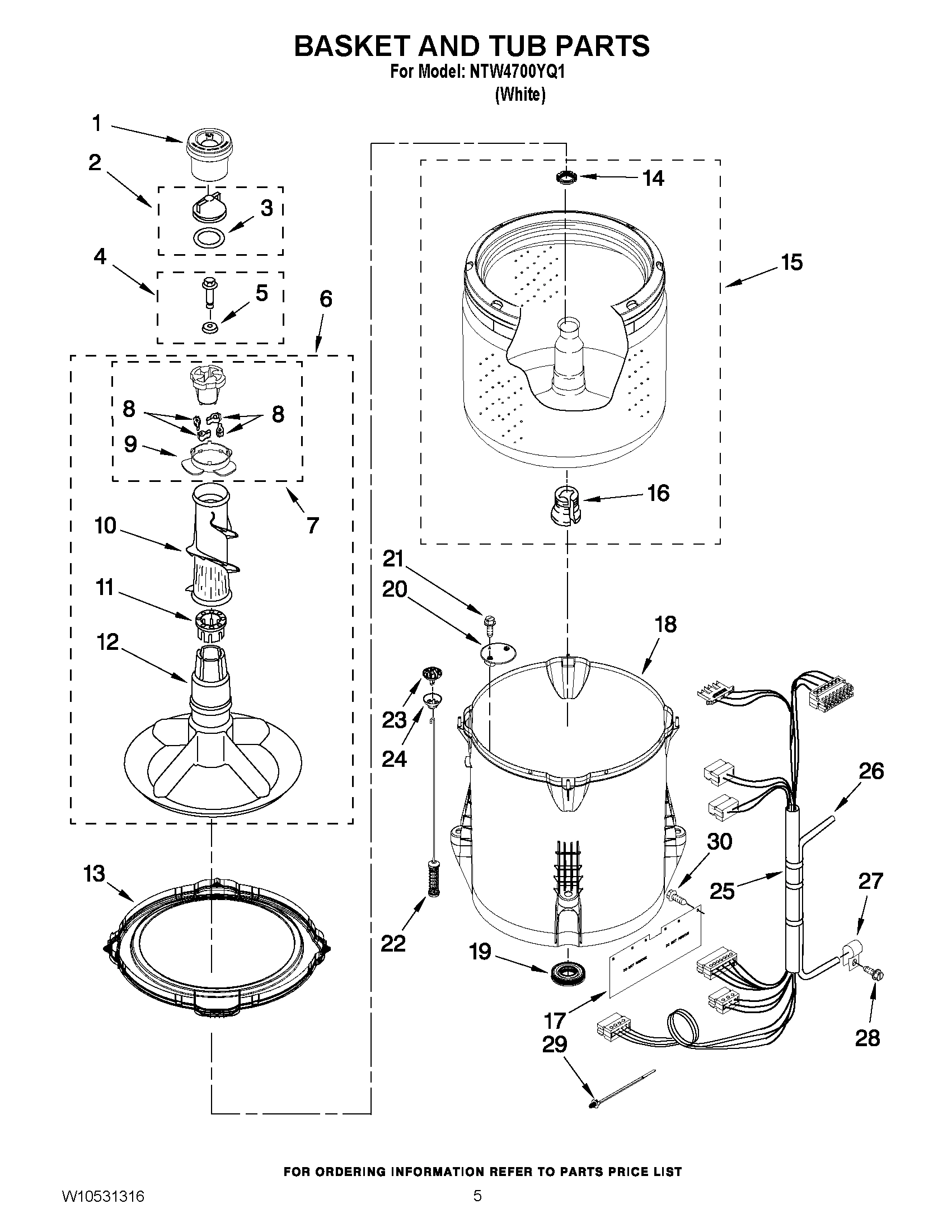 03 - BASKET AND TUB PARTS