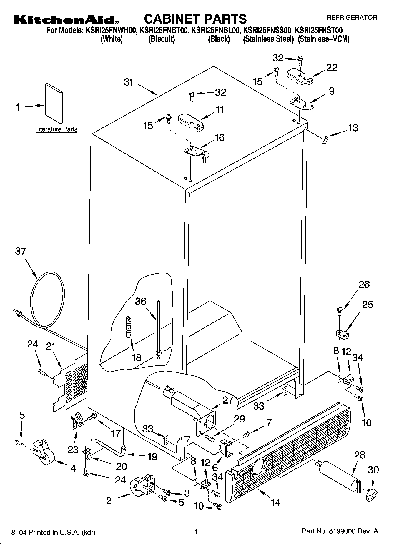 01 - CABINET PARTS