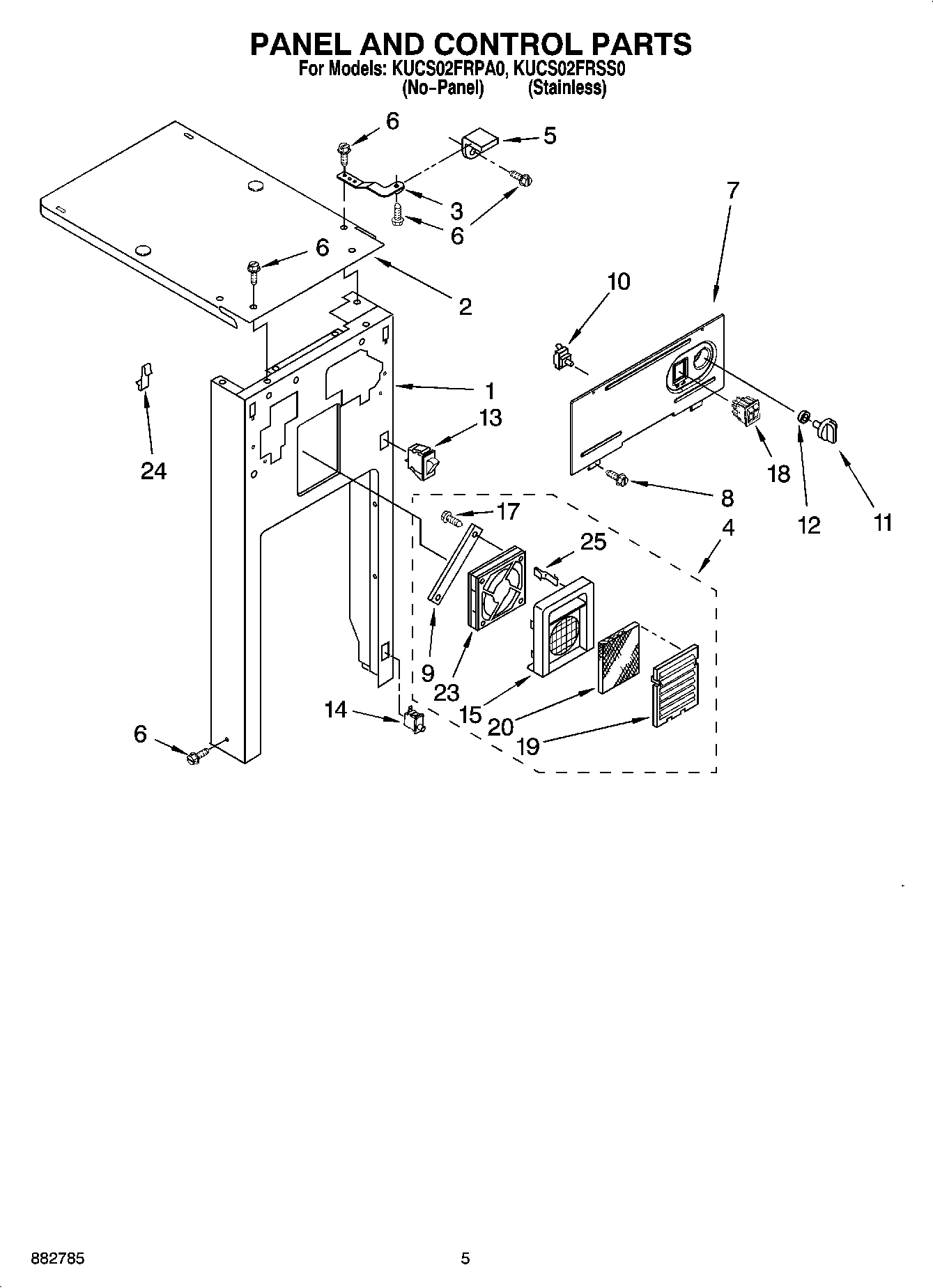 05 - PANEL AND CONTROL PARTS