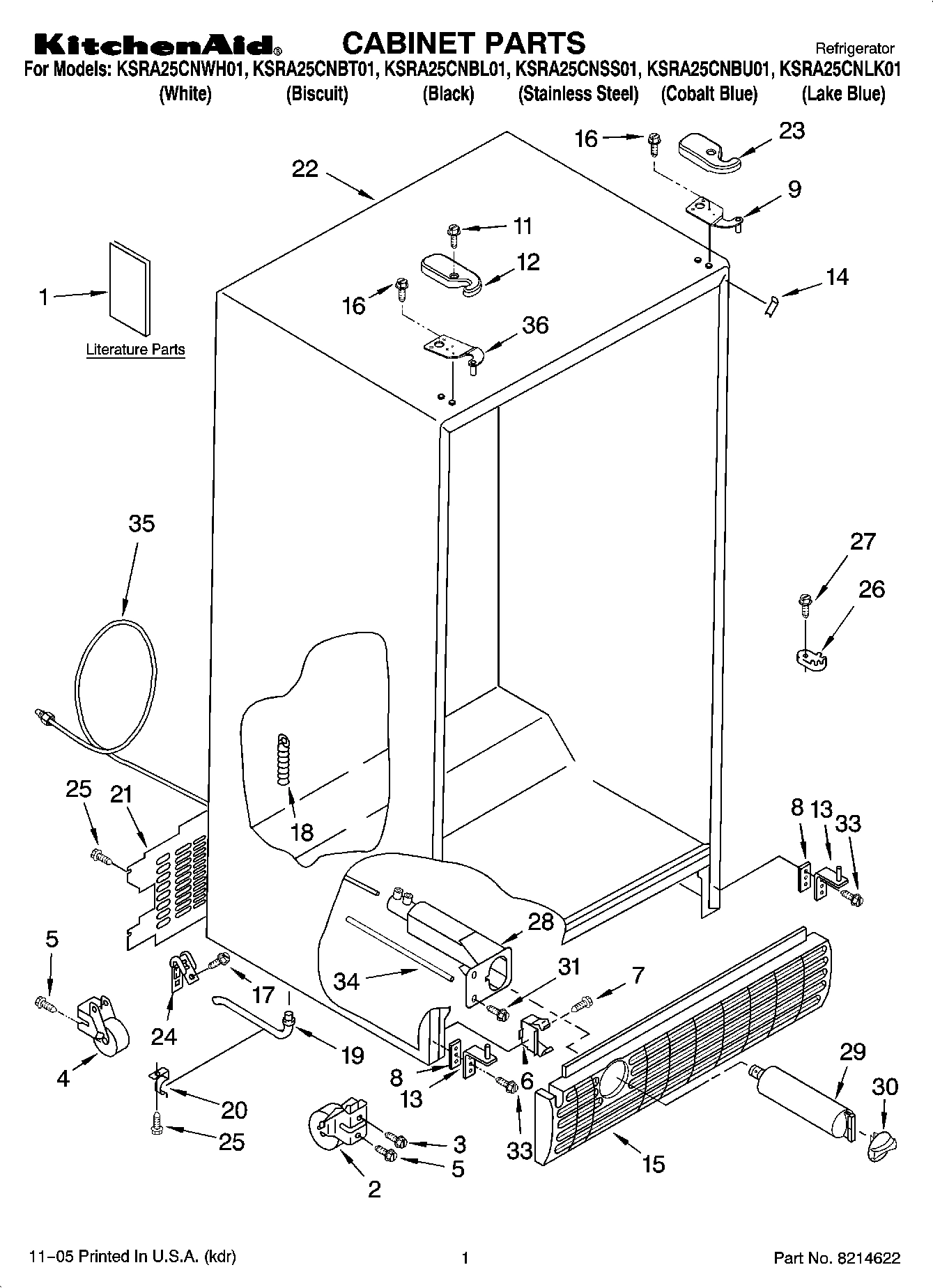 01 - CABINET PARTS