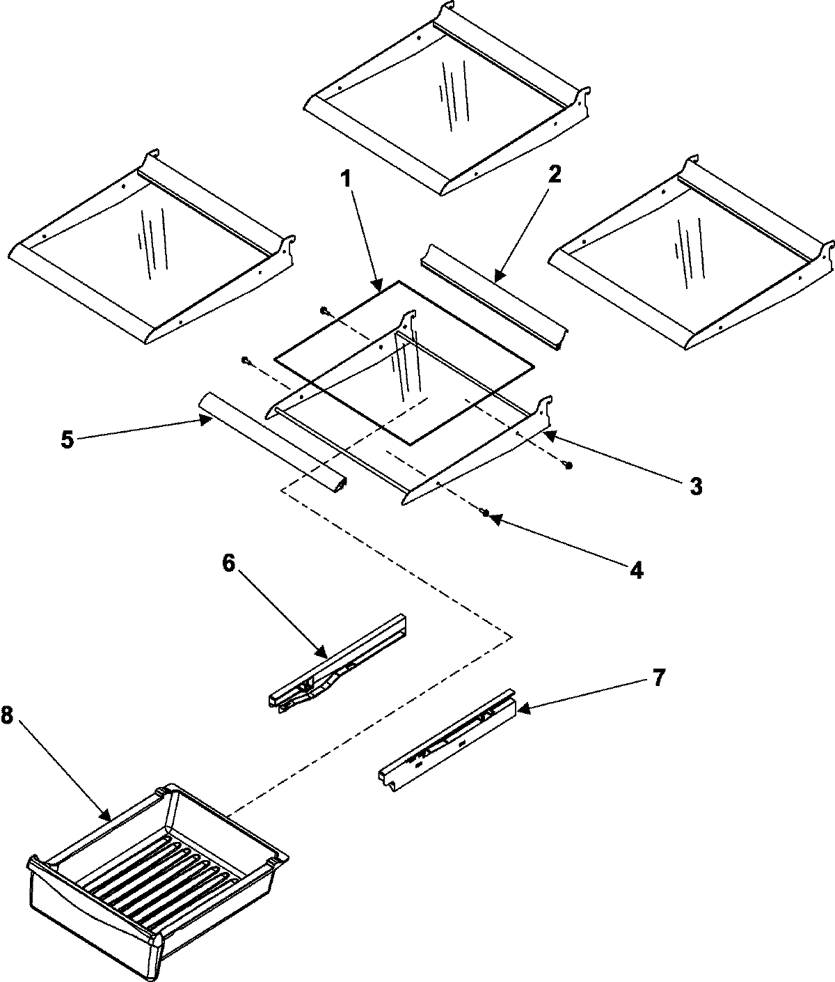 10 - REFRIGERATOR SHELVES
