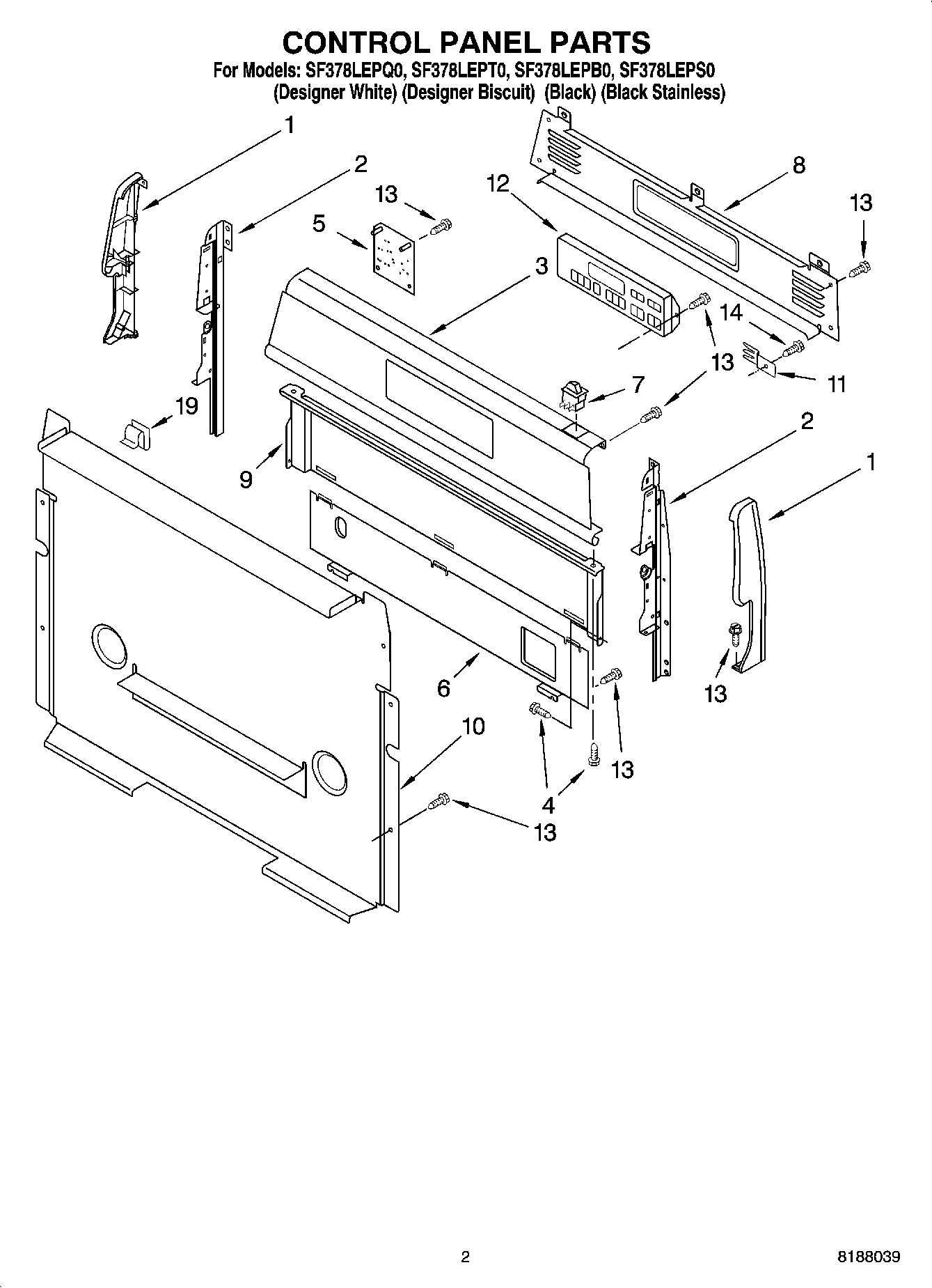 02 - CONTROL PANEL PARTS