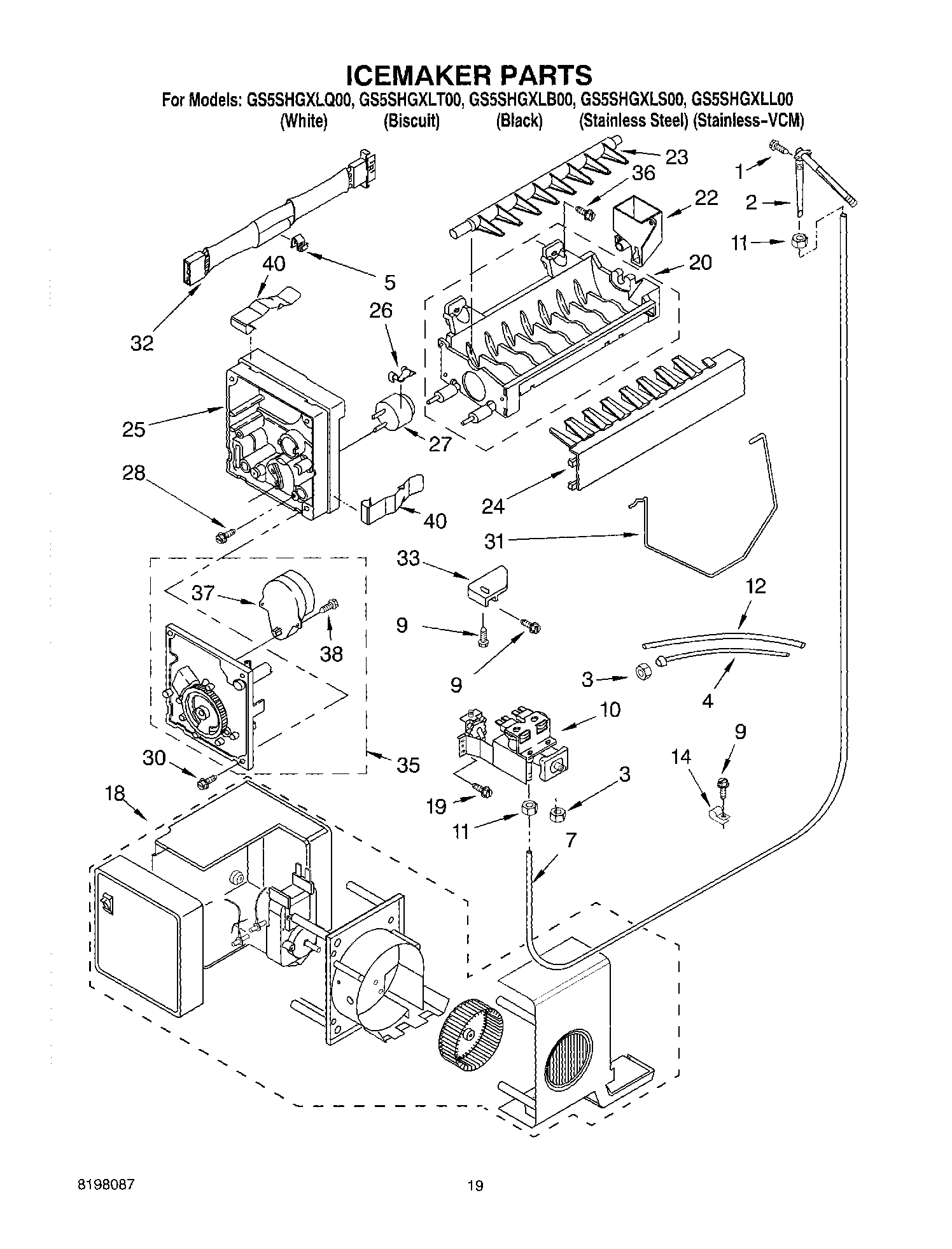 12 - ICE MAKER, OPTIONAL