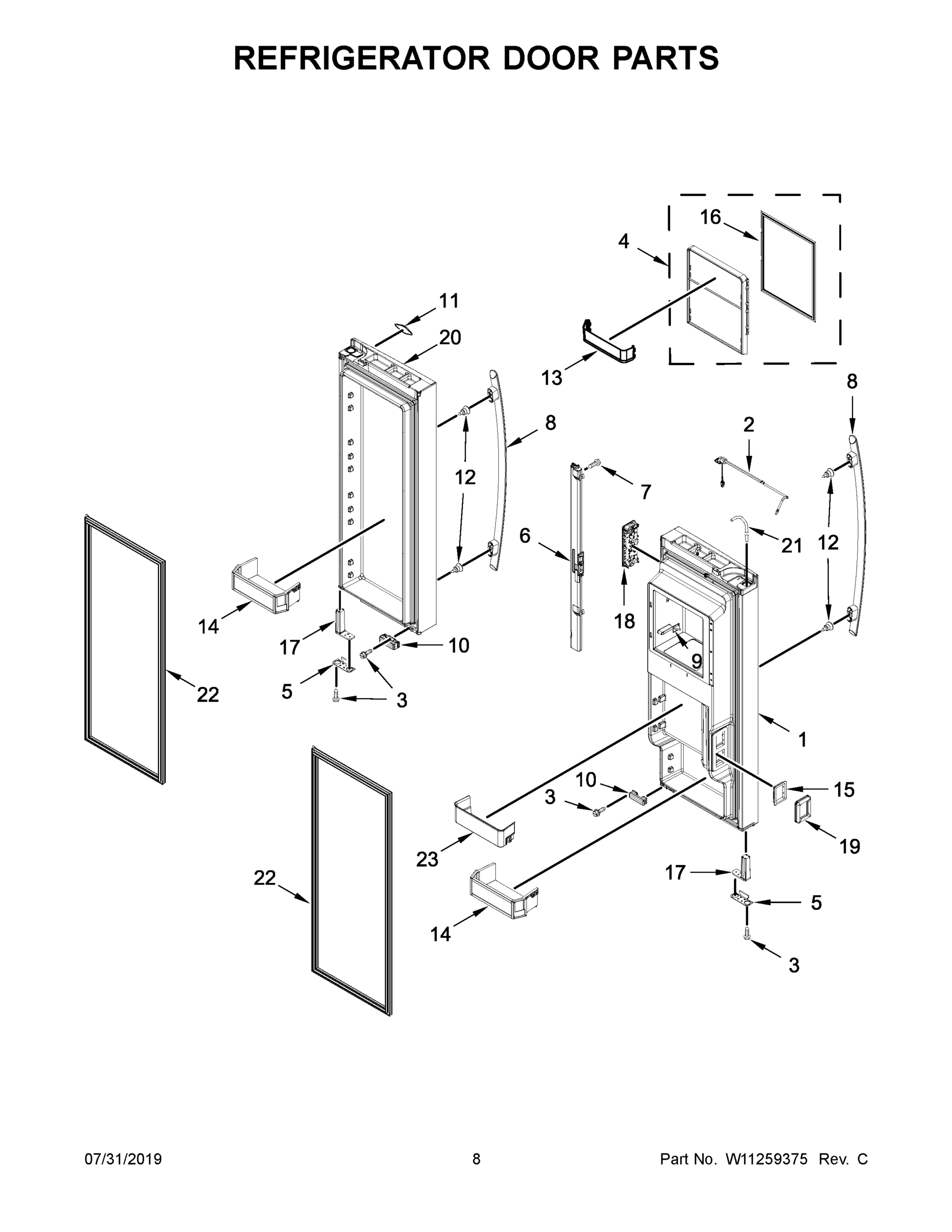 05 - REFRIGERATOR DOOR PARTS