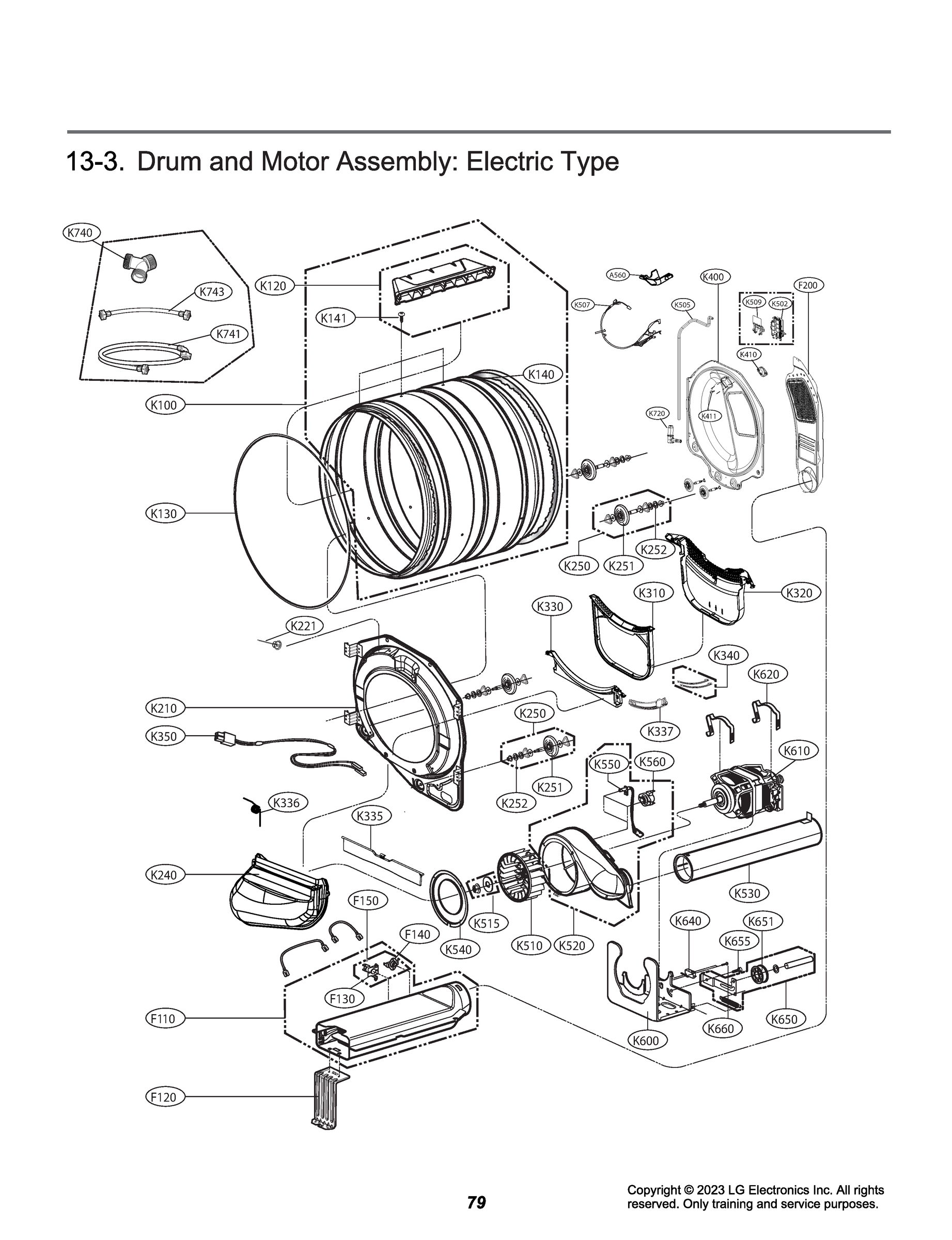 DRUM AND MOTOR ASSEMBLY