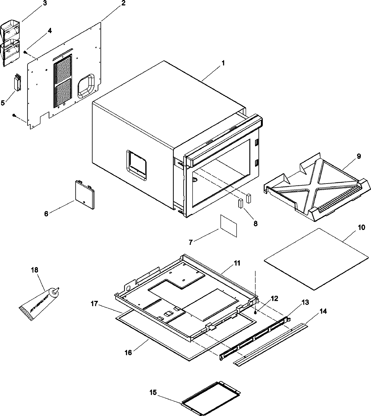 05 - TRAY, GREASE SHIELD, CABINET