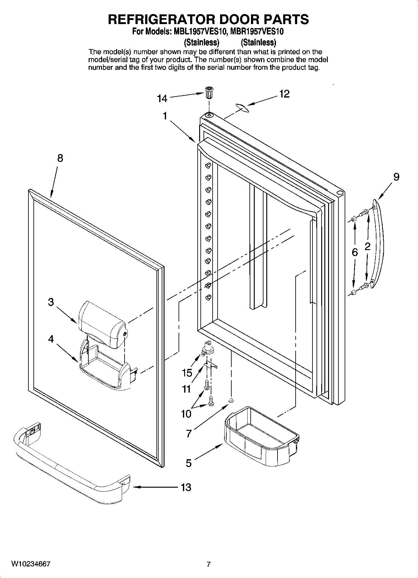 05 - REFRIGERATOR DOOR PARTS