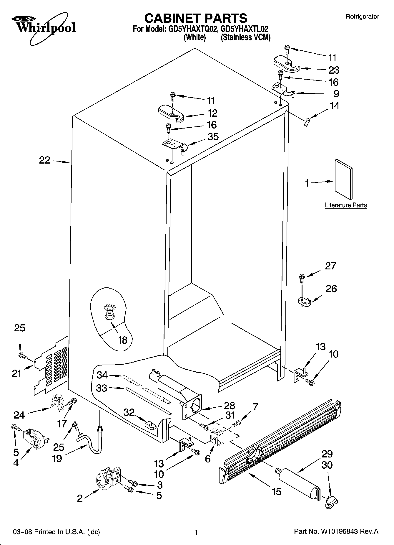 01 - CABINET PARTS