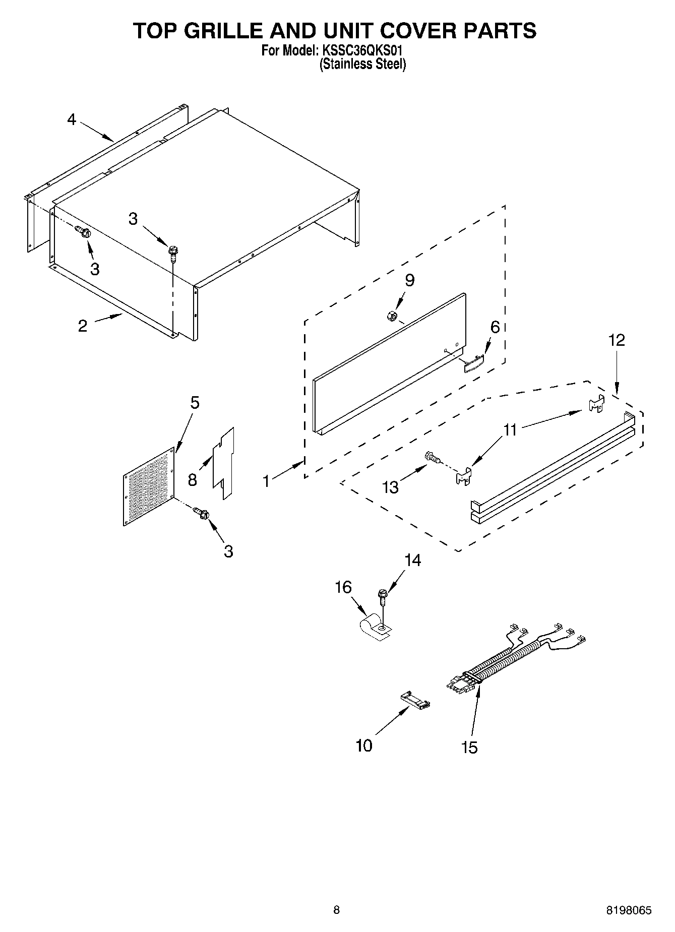 06 - TOP GRILLE AND UNIT COVER