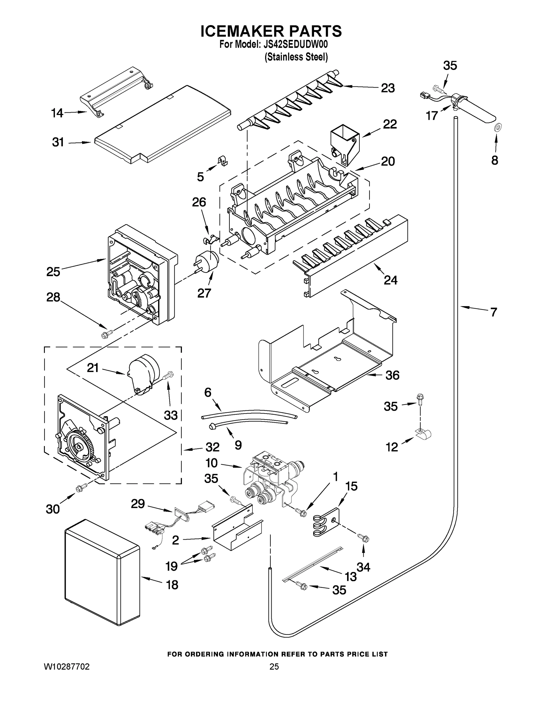 15 - ICEMAKER PARTS