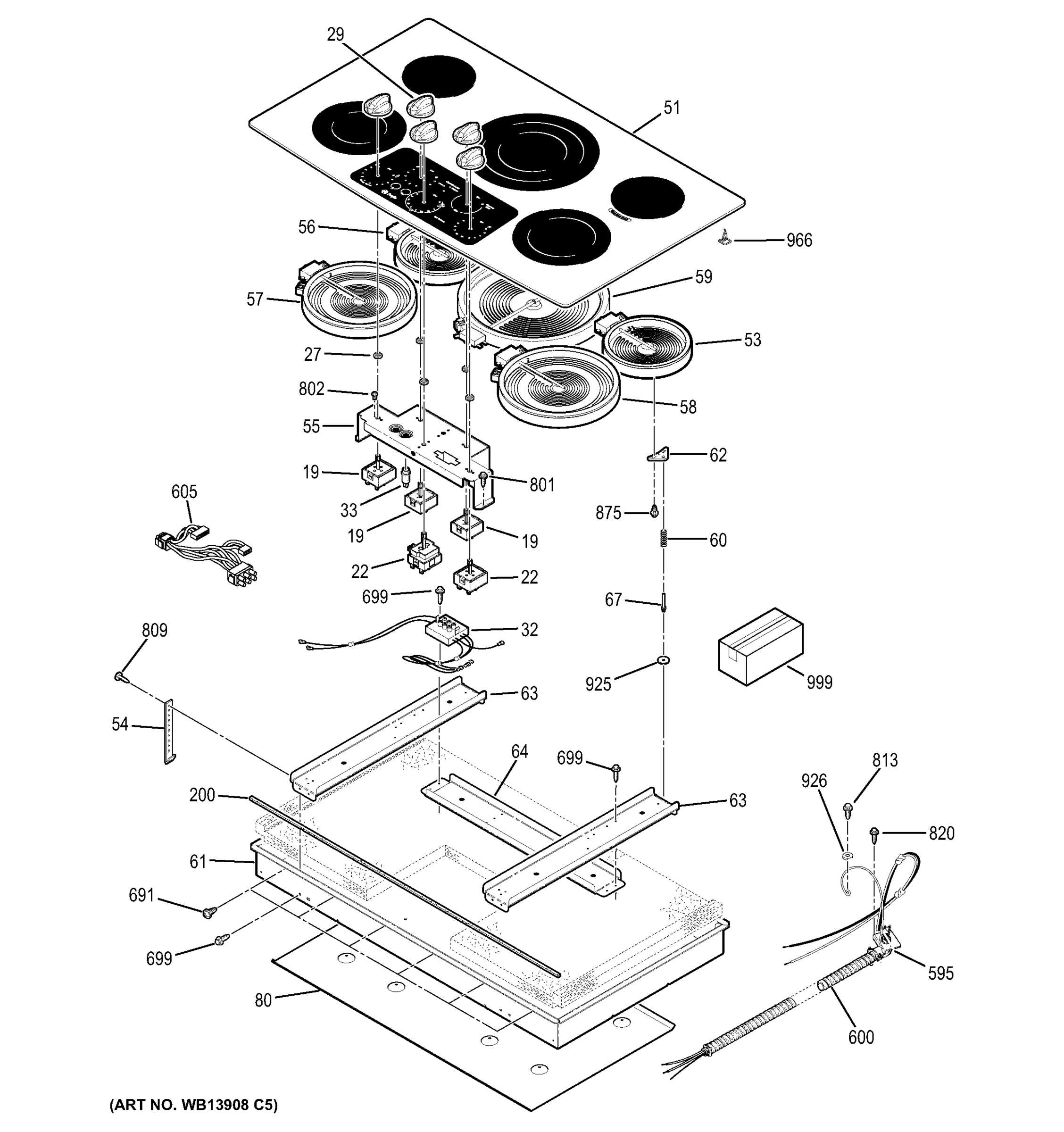 1 - CONTROL PANEL & COOKTOP