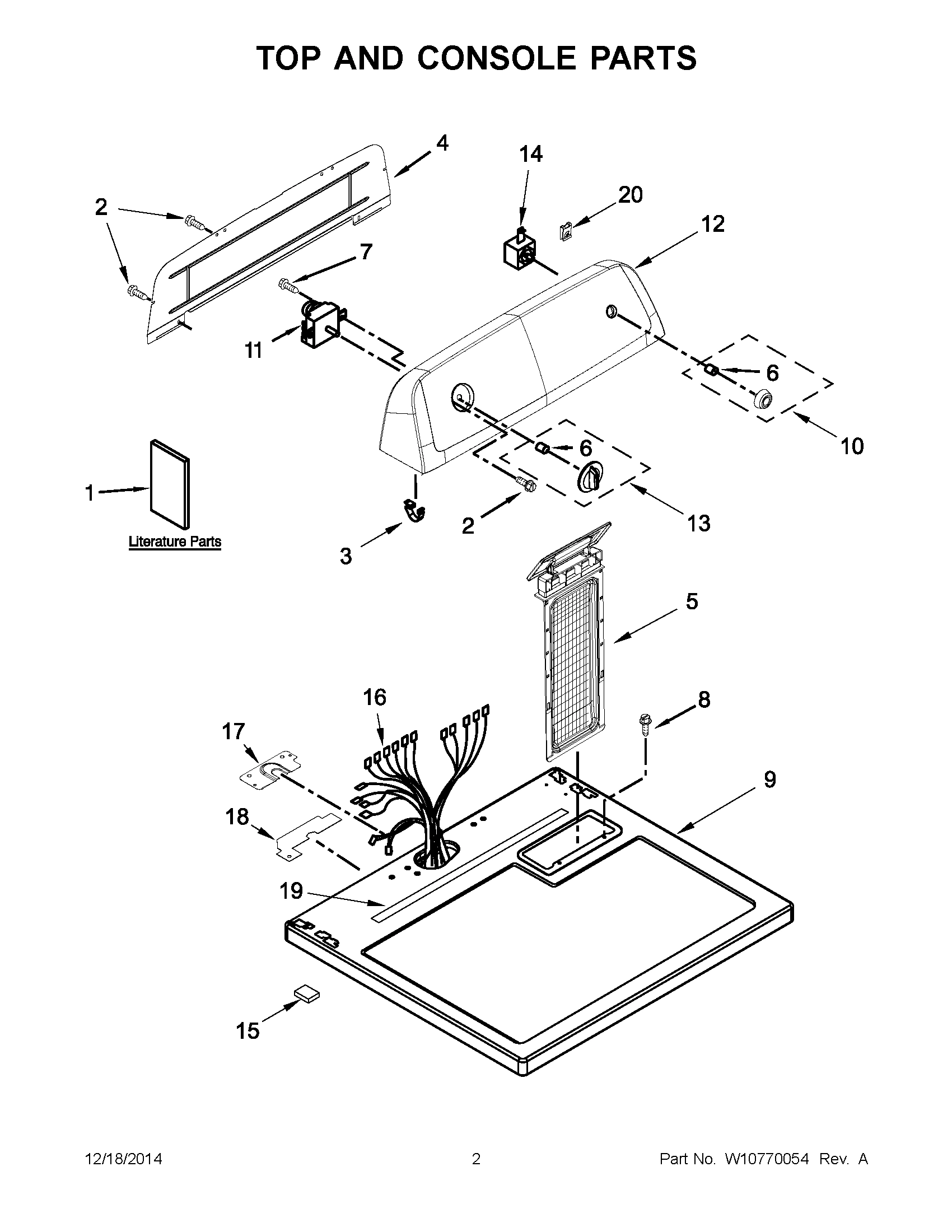 02 - TOP AND CONSOLE PARTS