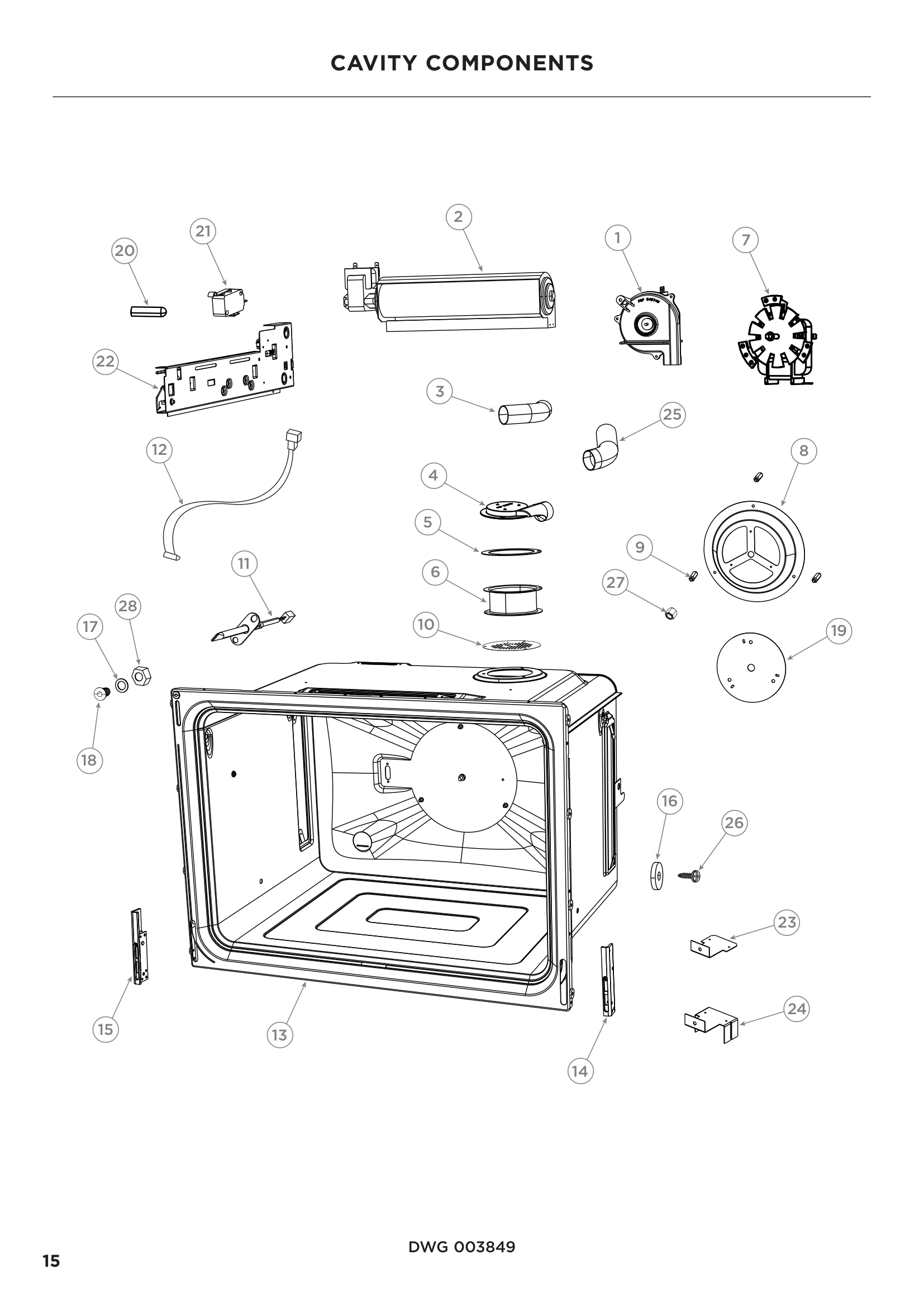 CAVITY COMPONENTS