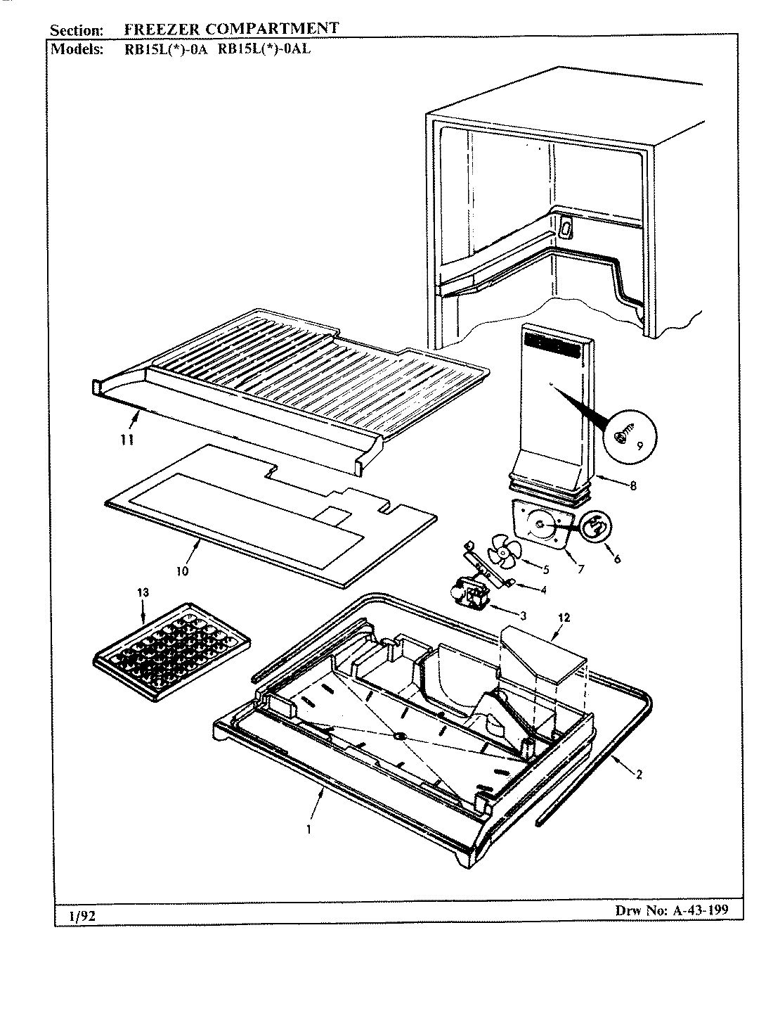 01 - FREEZER COMPARTMENT