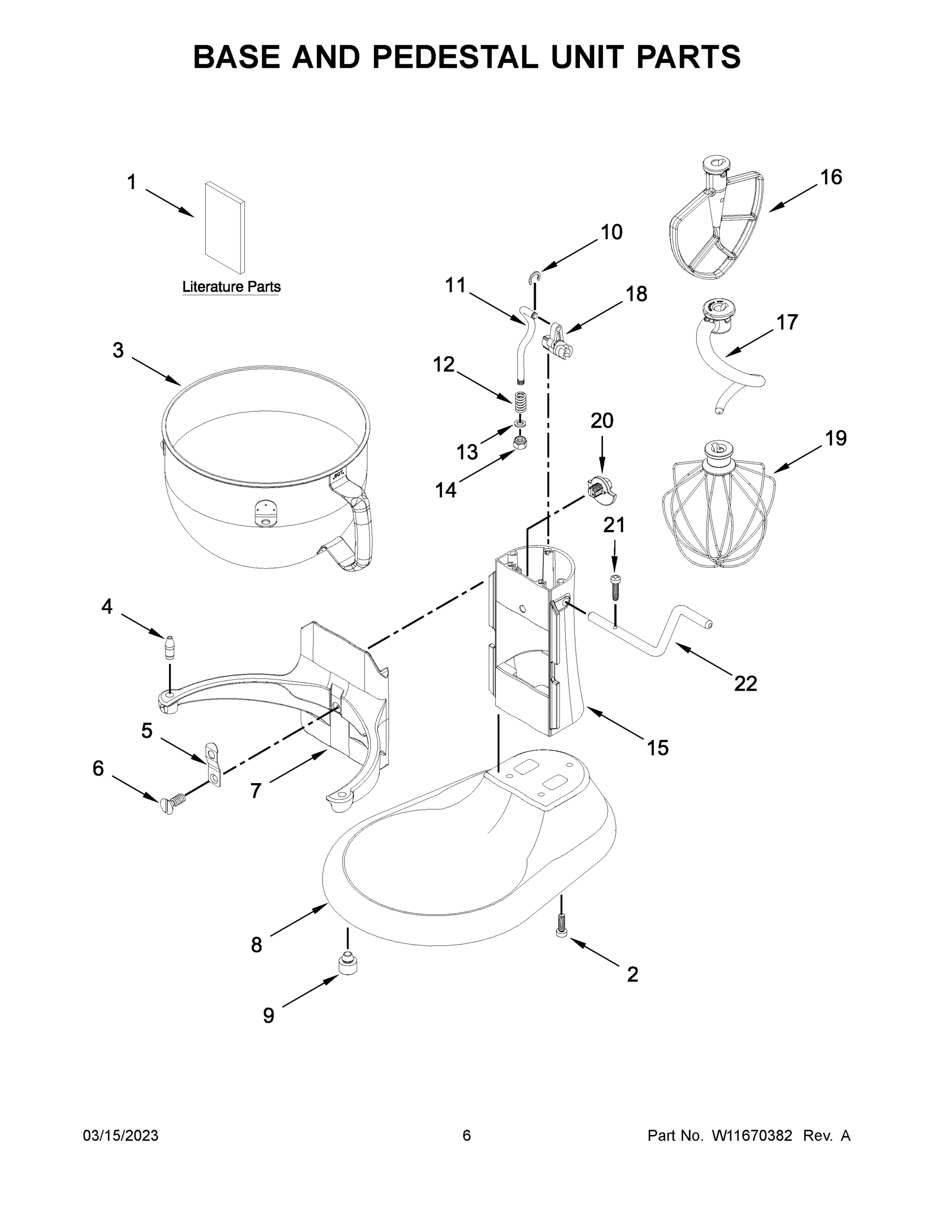 04 - BASE AND PEDESTAL UNIT PARTS