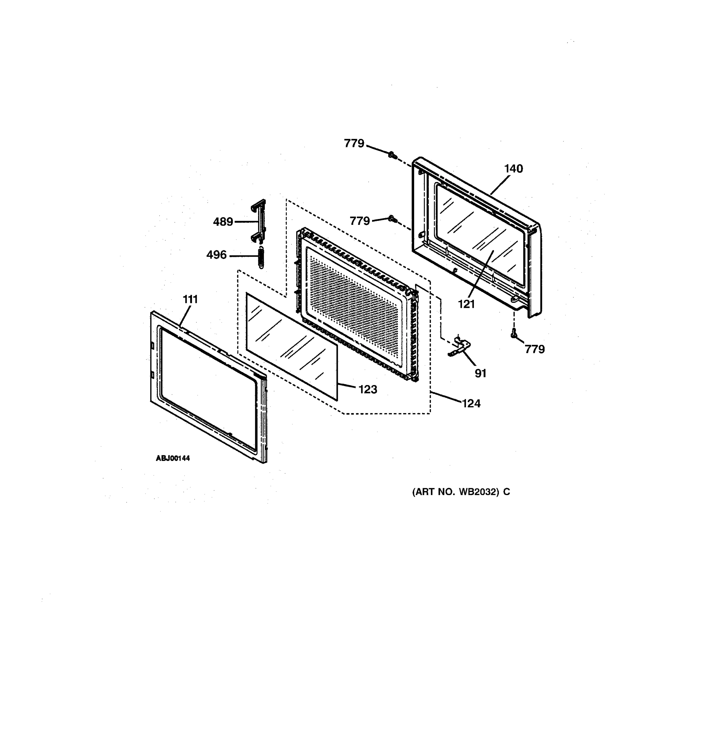 MICROWAVE OVEN DOOR