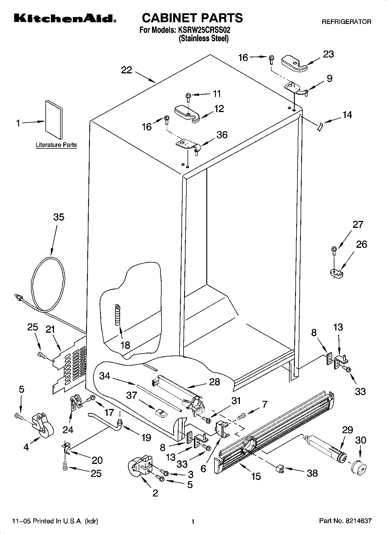 01 - CABINET PARTS