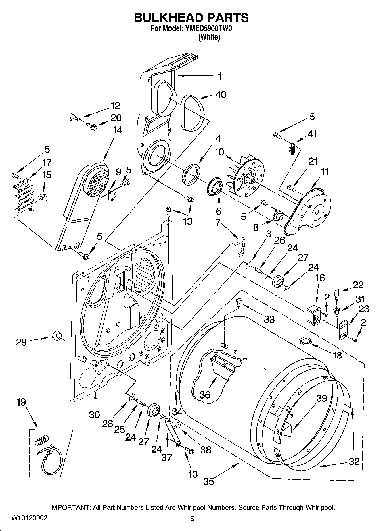 03 - BULKHEAD PARTS, OPTIONAL PARTS (NOT INCLUDED)