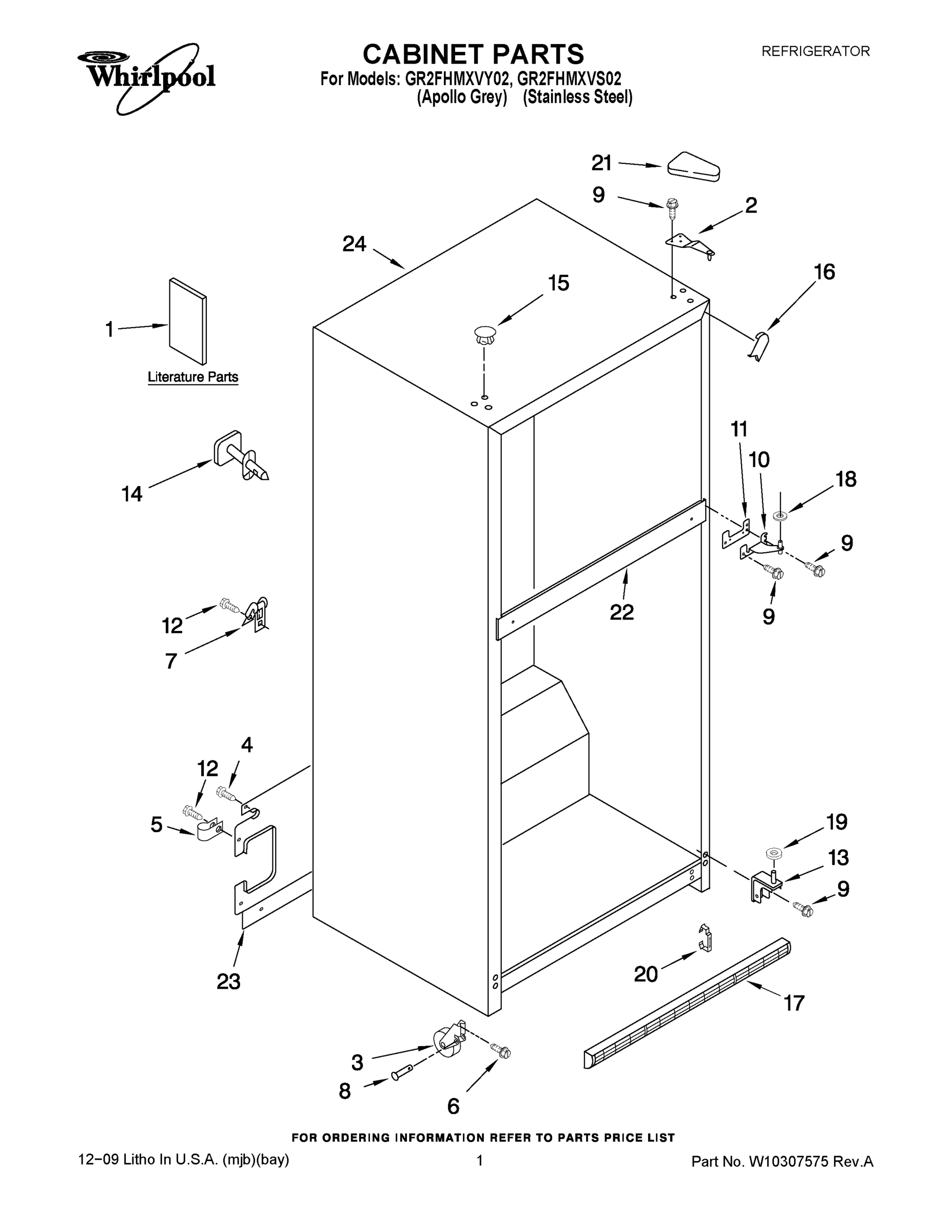 01 - CABINET PARTS