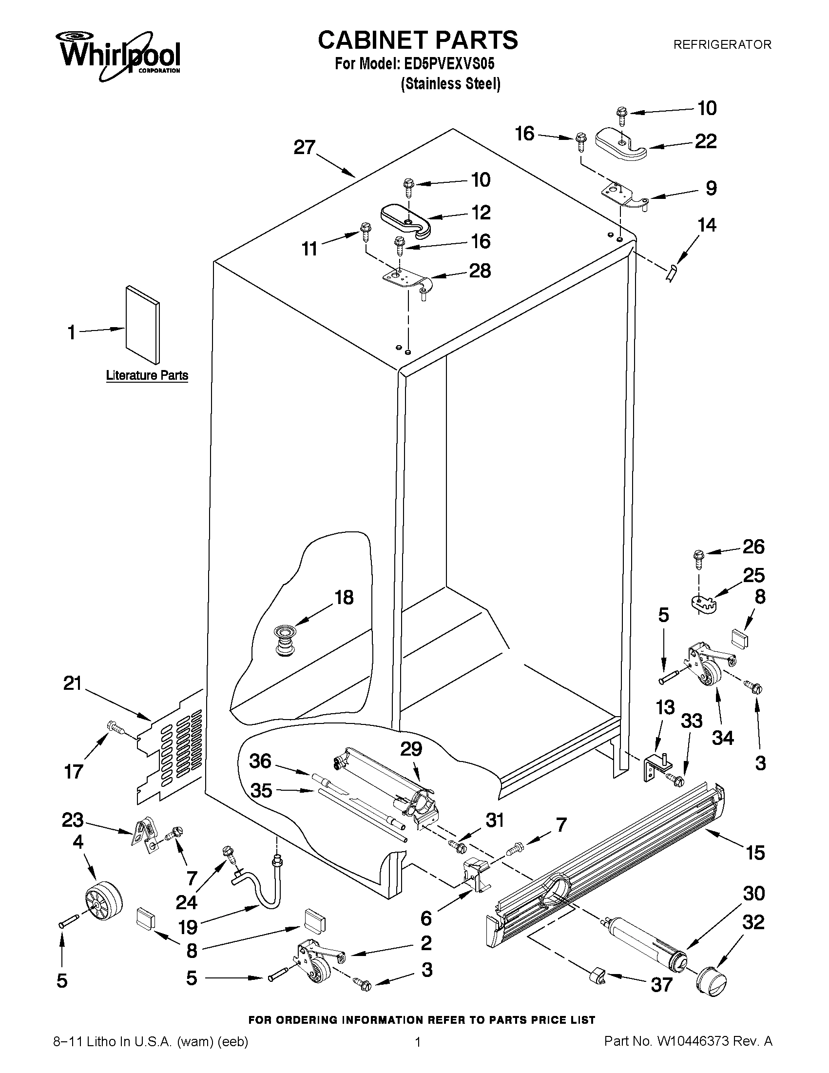 01 - CABINET PARTS