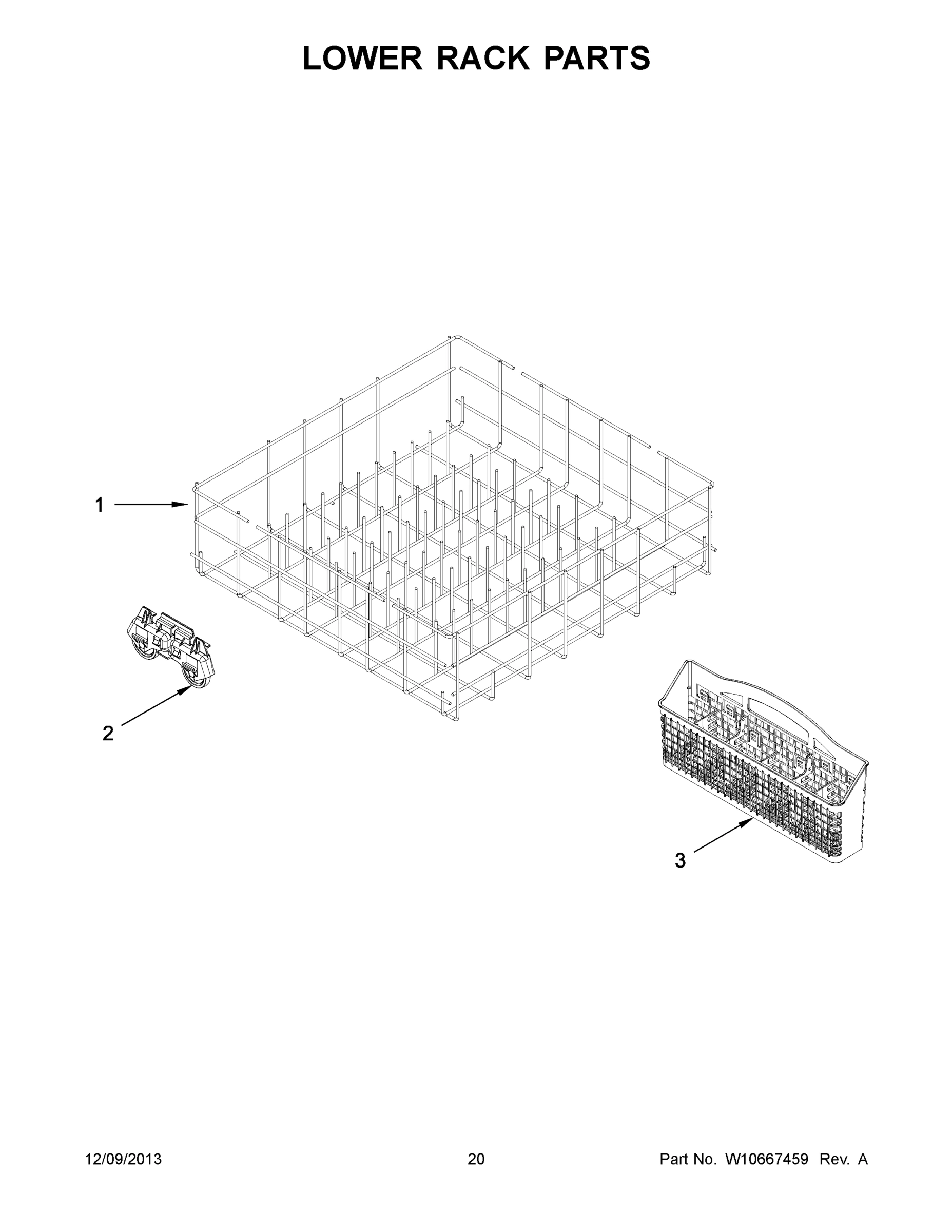 11 - LOWER RACK PARTS