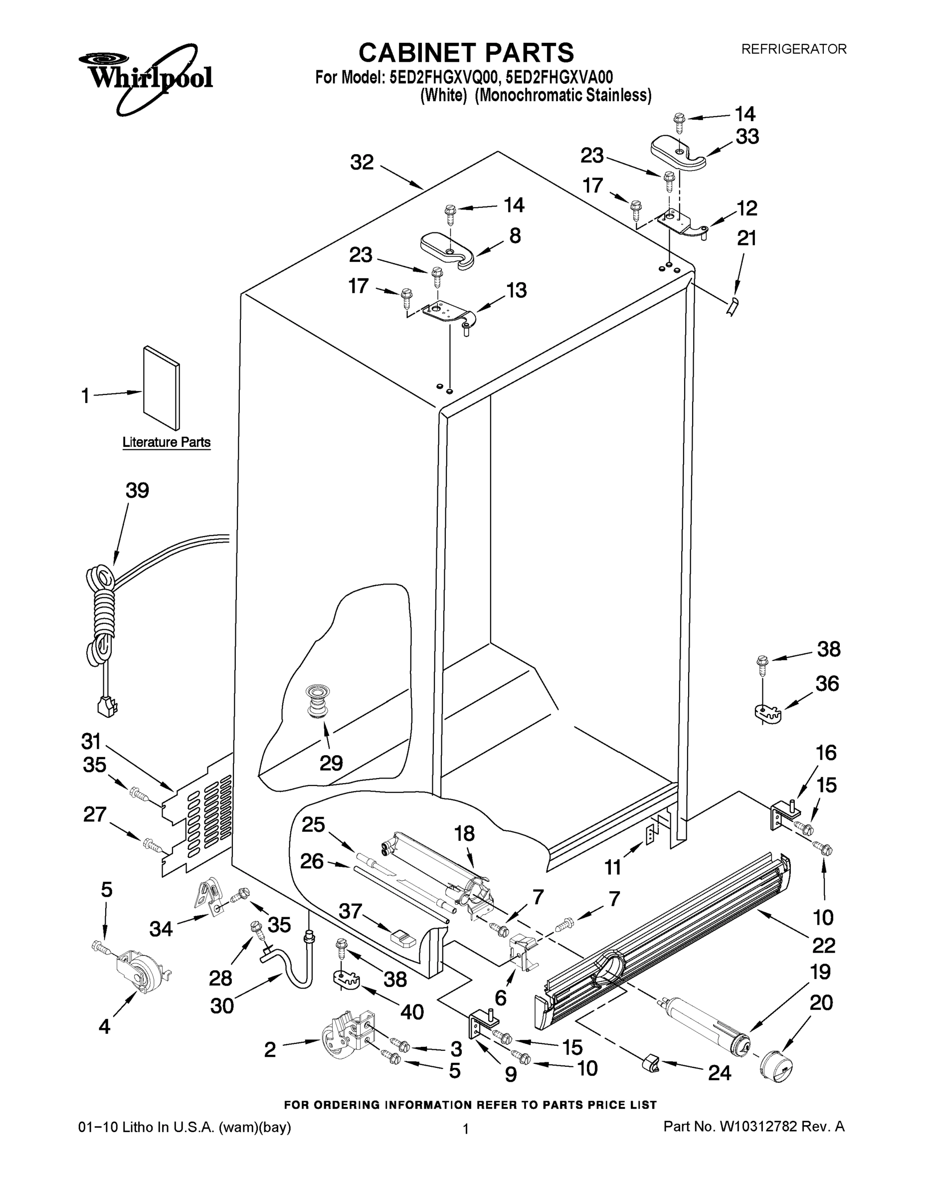 01 - CABINET PARTS