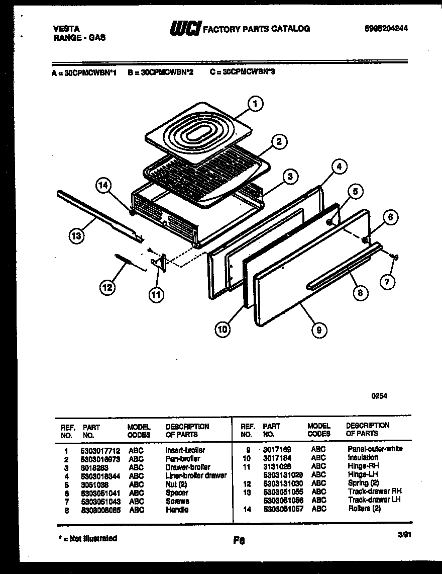 06 - BROILER DRAWER PARTS