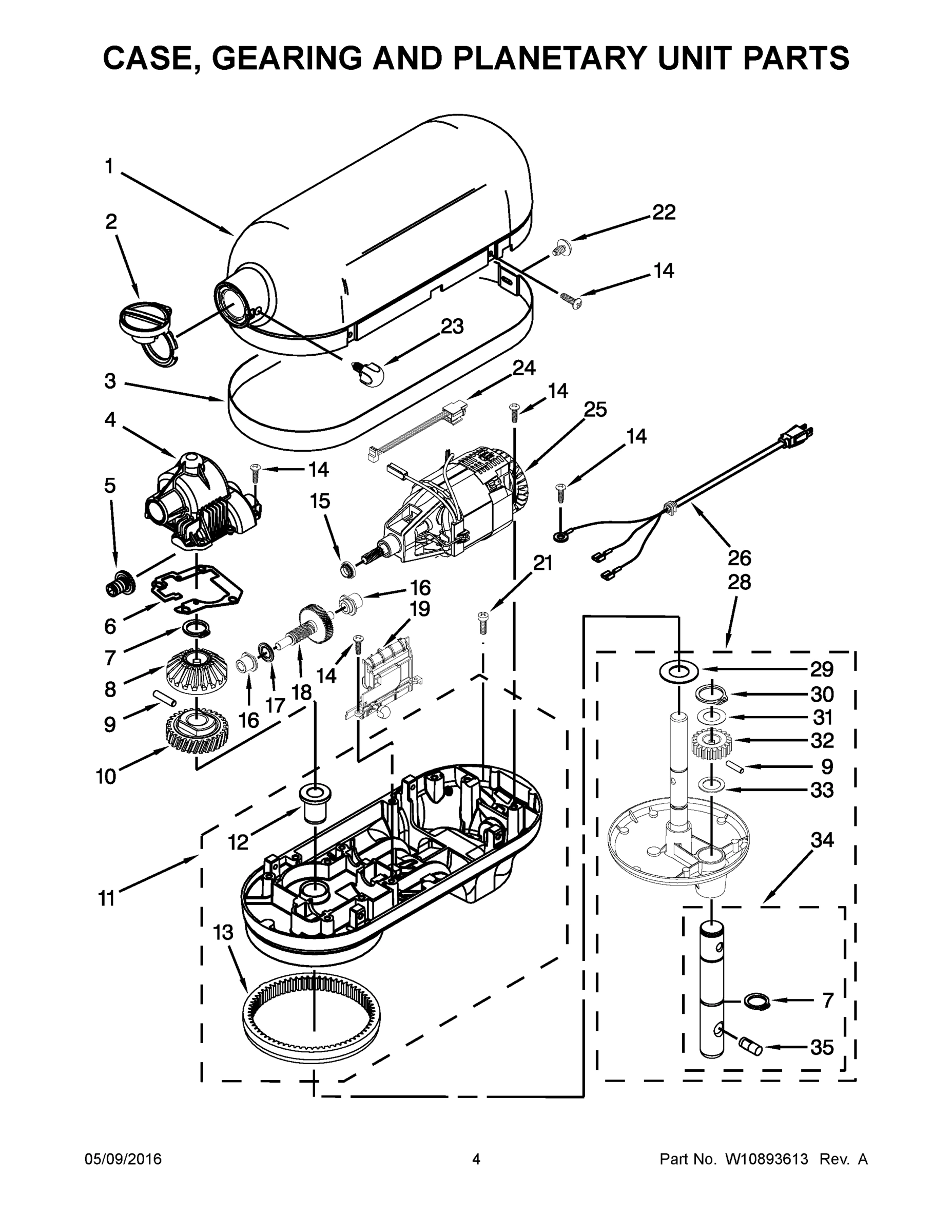 03 - CASE, GEARING AND PLANETARY UNIT PARTS