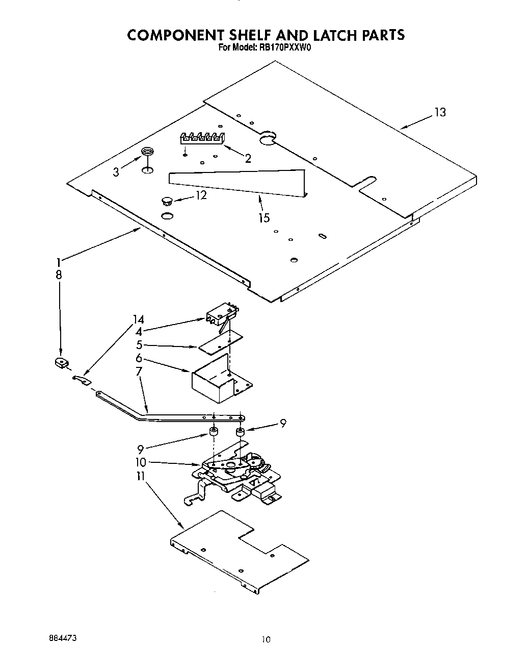 07 - COMPONENT SHELF AND LATCH