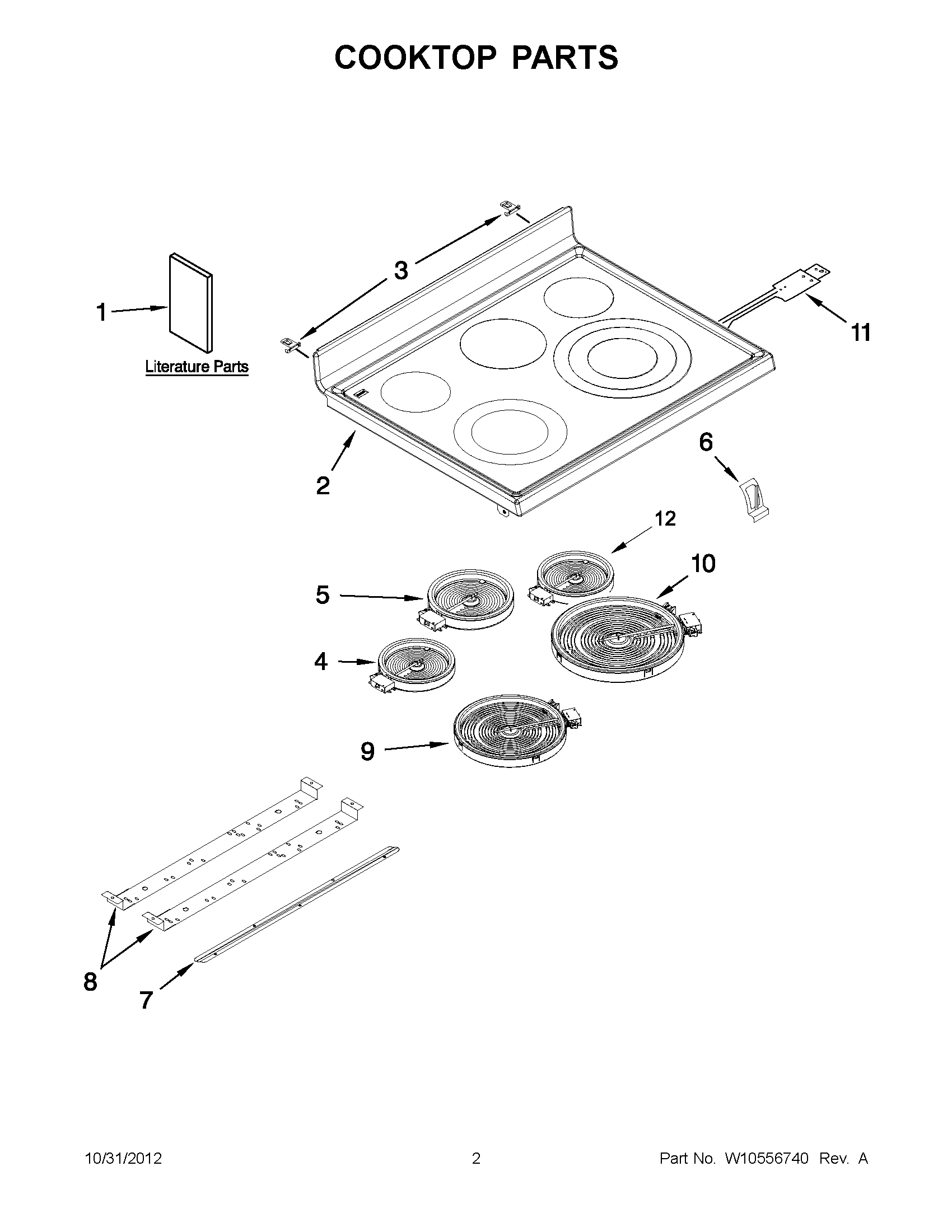01 - COOKTOP PARTS