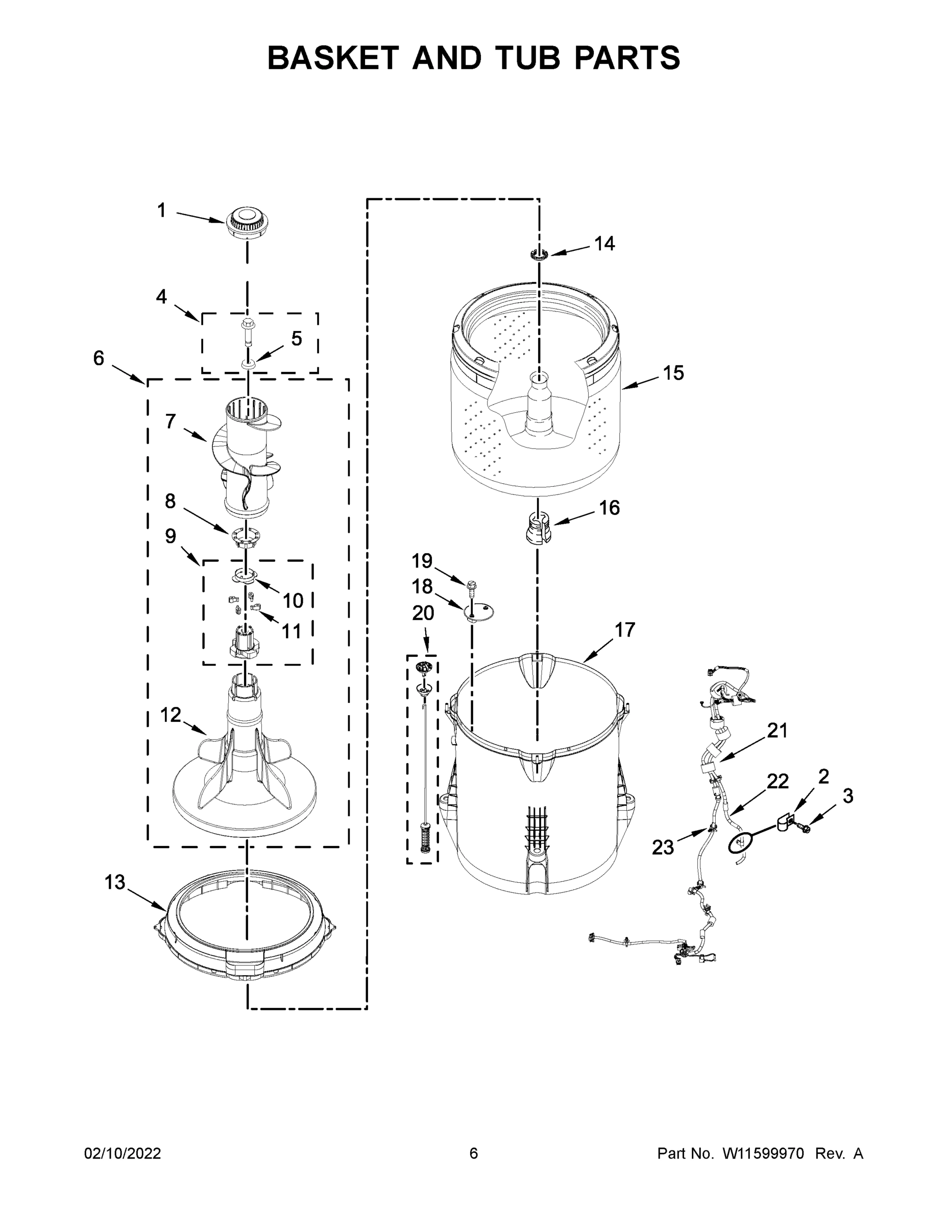 04 - BASKET AND TUB PARTS