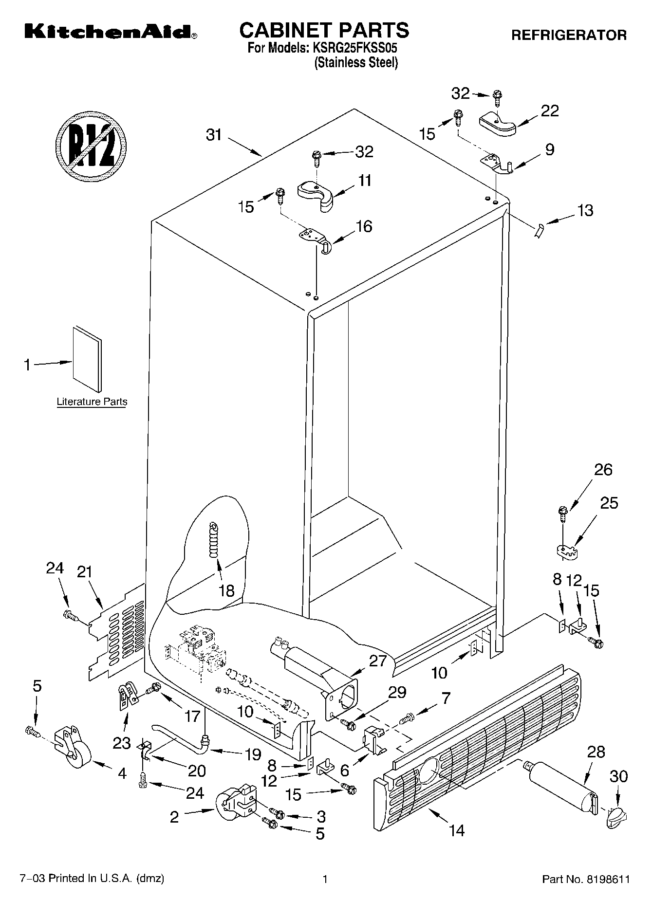 01 - CABINET PARTS