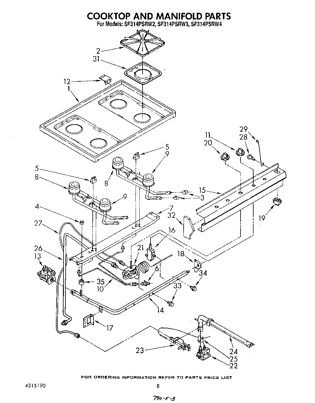 06 - COOKTOP AND MANIFOLD , LITERATURE AND OPTIONAL