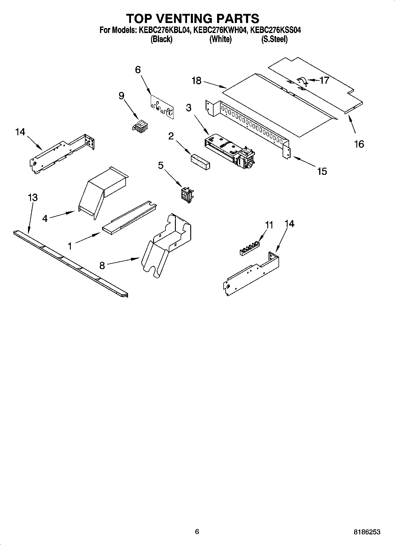 05 - TOP VENTING PARTS, OPTIONAL PARTS