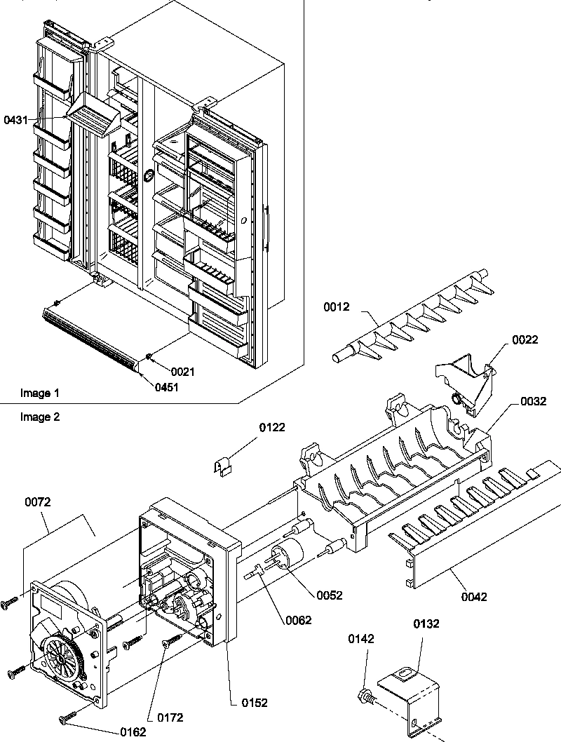 12 - TOE GRILL AND ICE MAKER PARTS
